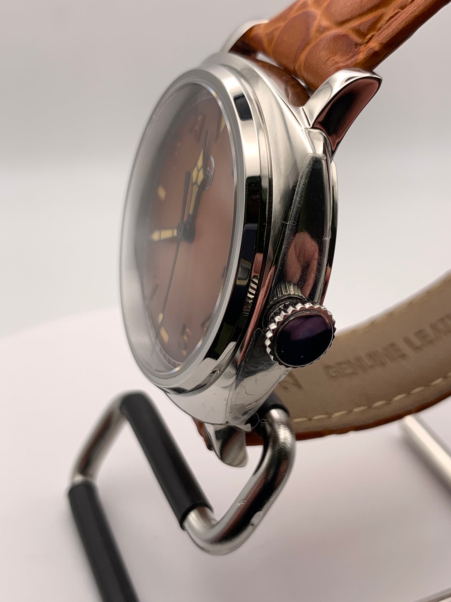 Wayfarer. 44mm stainless steel case.  Sapphire crystal. Sandwich dial. Seiko NH38.