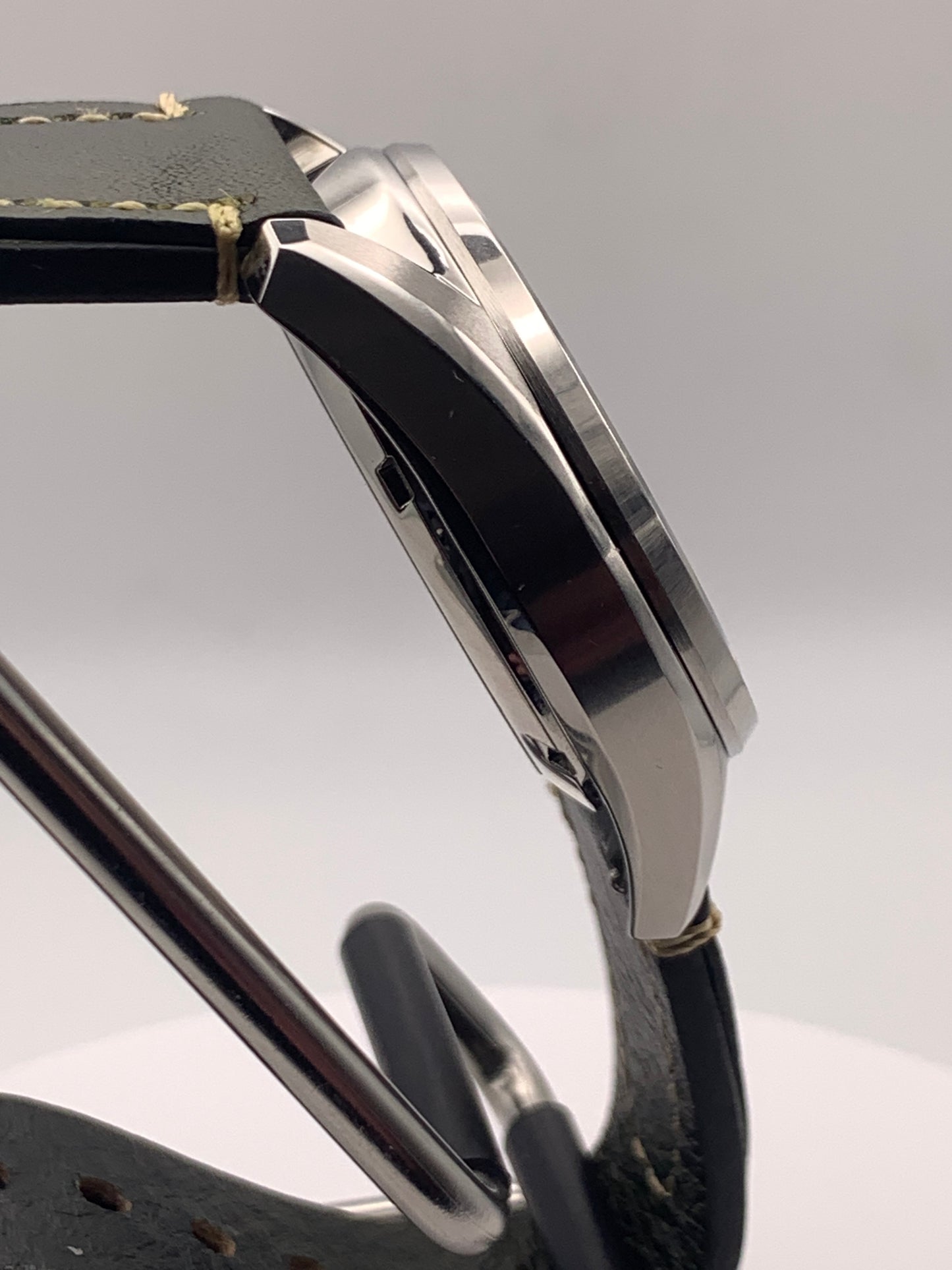 Mustachio. 38mm Stainless steel.  Sapphire crystal with AR. Seiko NH38.