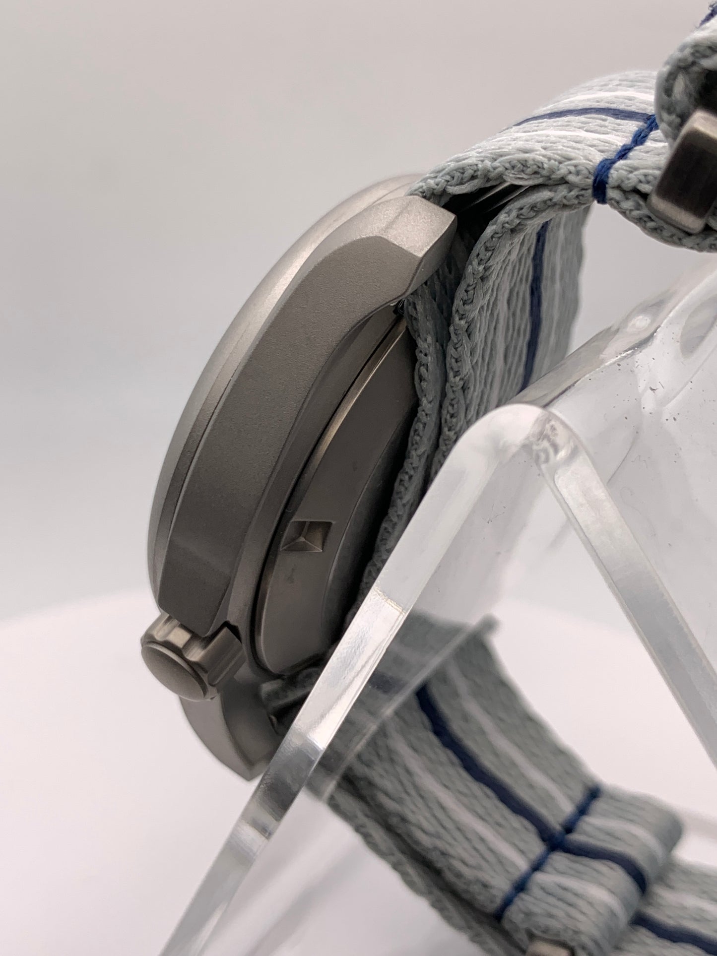 Deep Space. 38mm Bead blasted stainless steel case. Sapphire crystal. NH35 automatic movement.