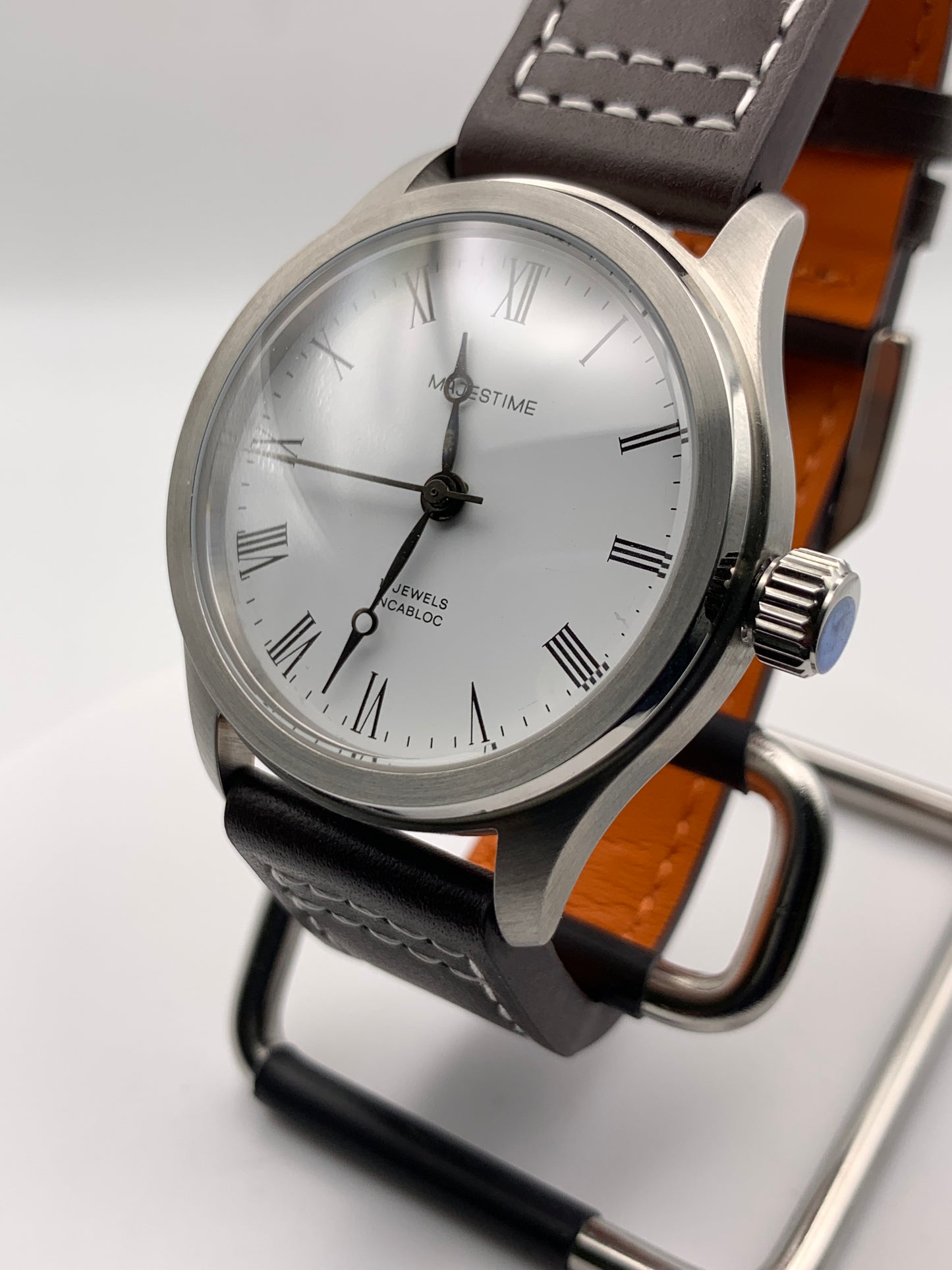Majestime pocket watch conversion. 38mm stainless steel case.  Sapphire crystal.