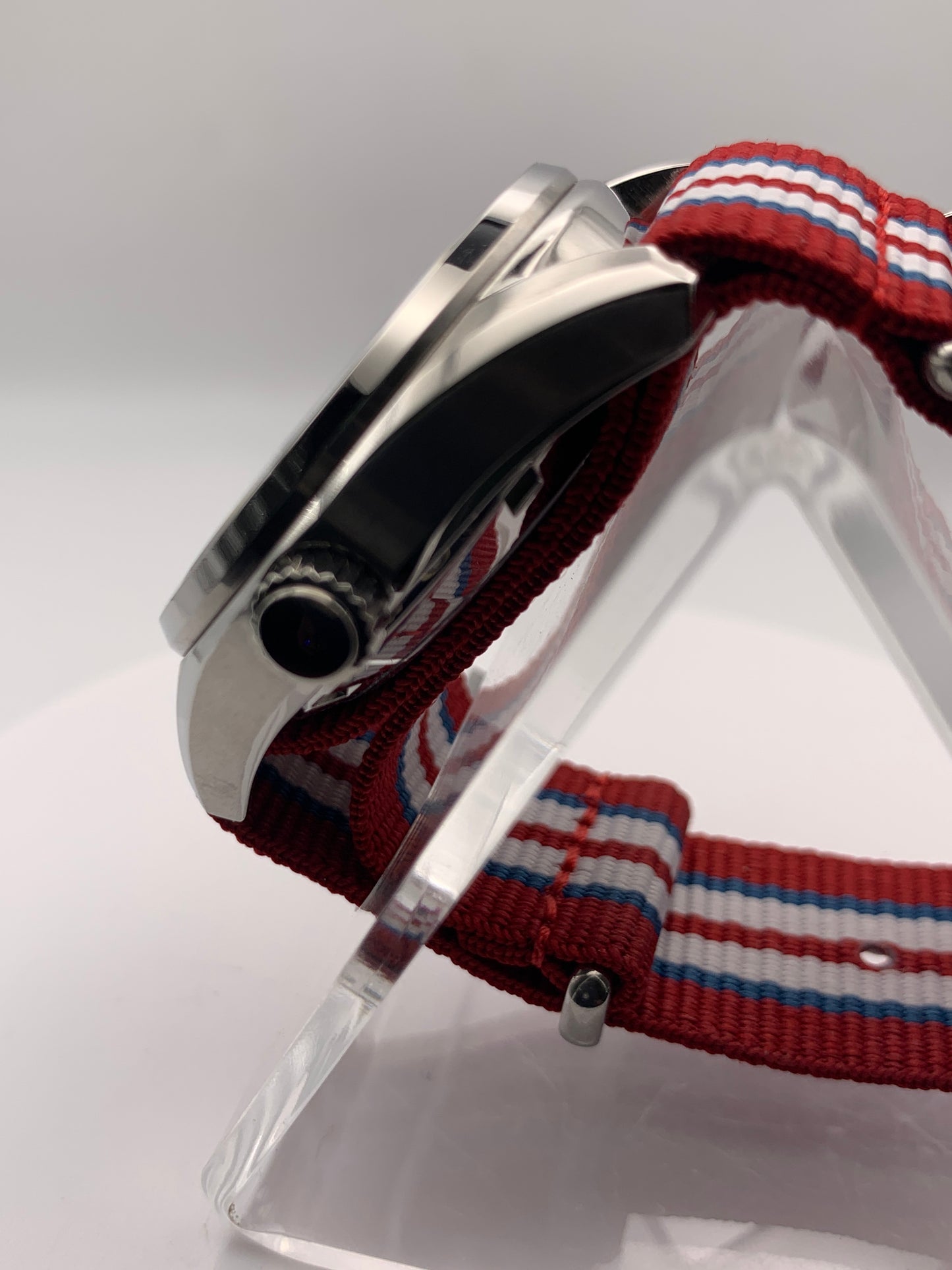 Best Avoided.  39mm Stainless steel. Sapphire crystal. Seiko NH35 with red date wheel. Mischief.