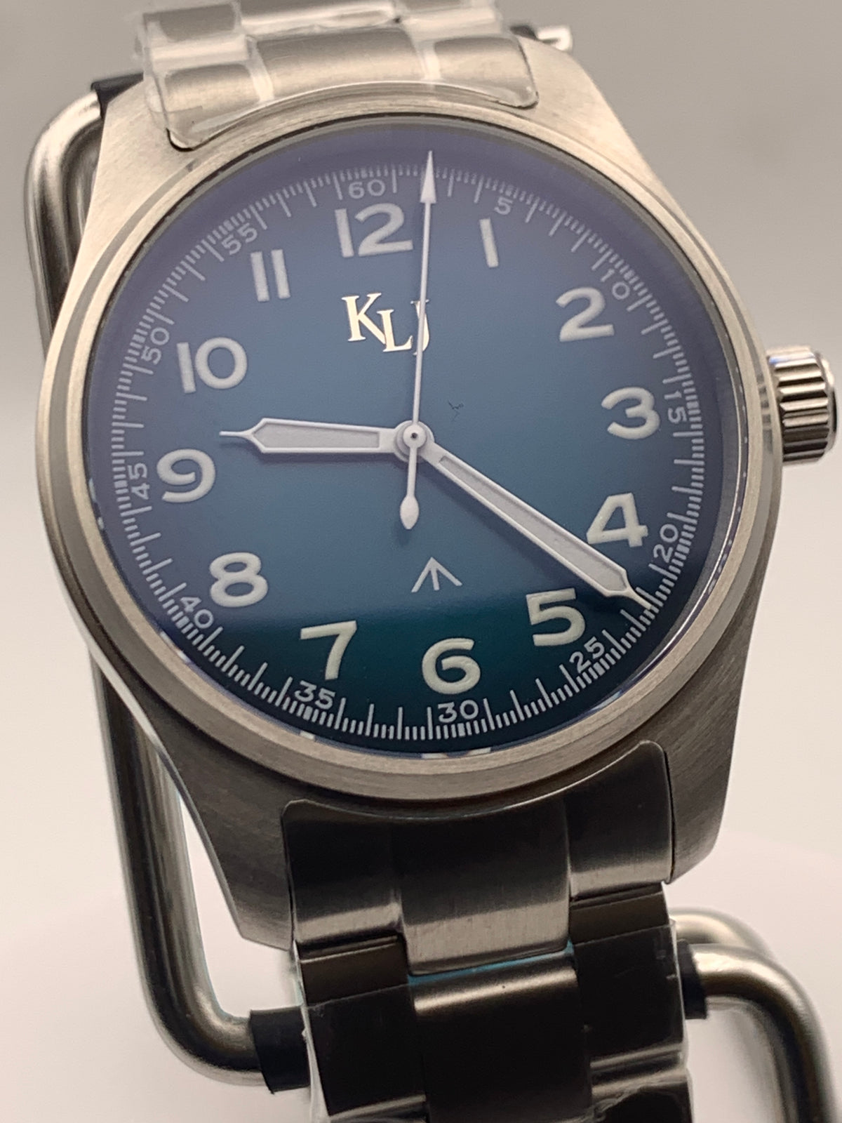 KLJ Custom - 39mm Brushed stainless steel. Sapphire crystal.  Seiko NH38.
