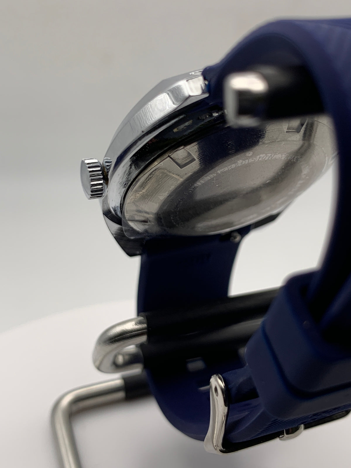 Drew 1.1 - 35mm NOS brass and stainless steel Gruen case. Domed acrylic crystal. Seiko VH31 Mecha-quartz.