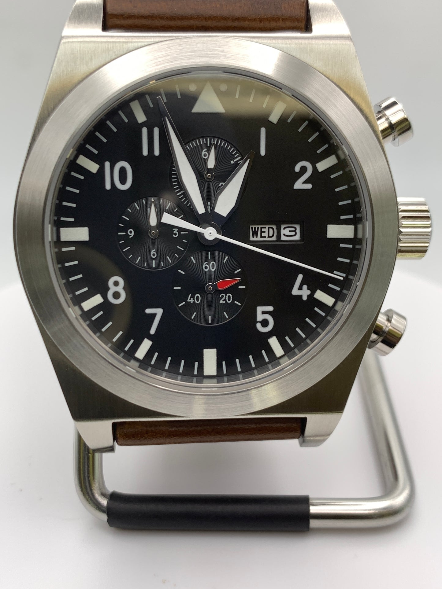 Titan. 46mm Pilot Chronograph. Sapphire crystal. Miyota 0S00.