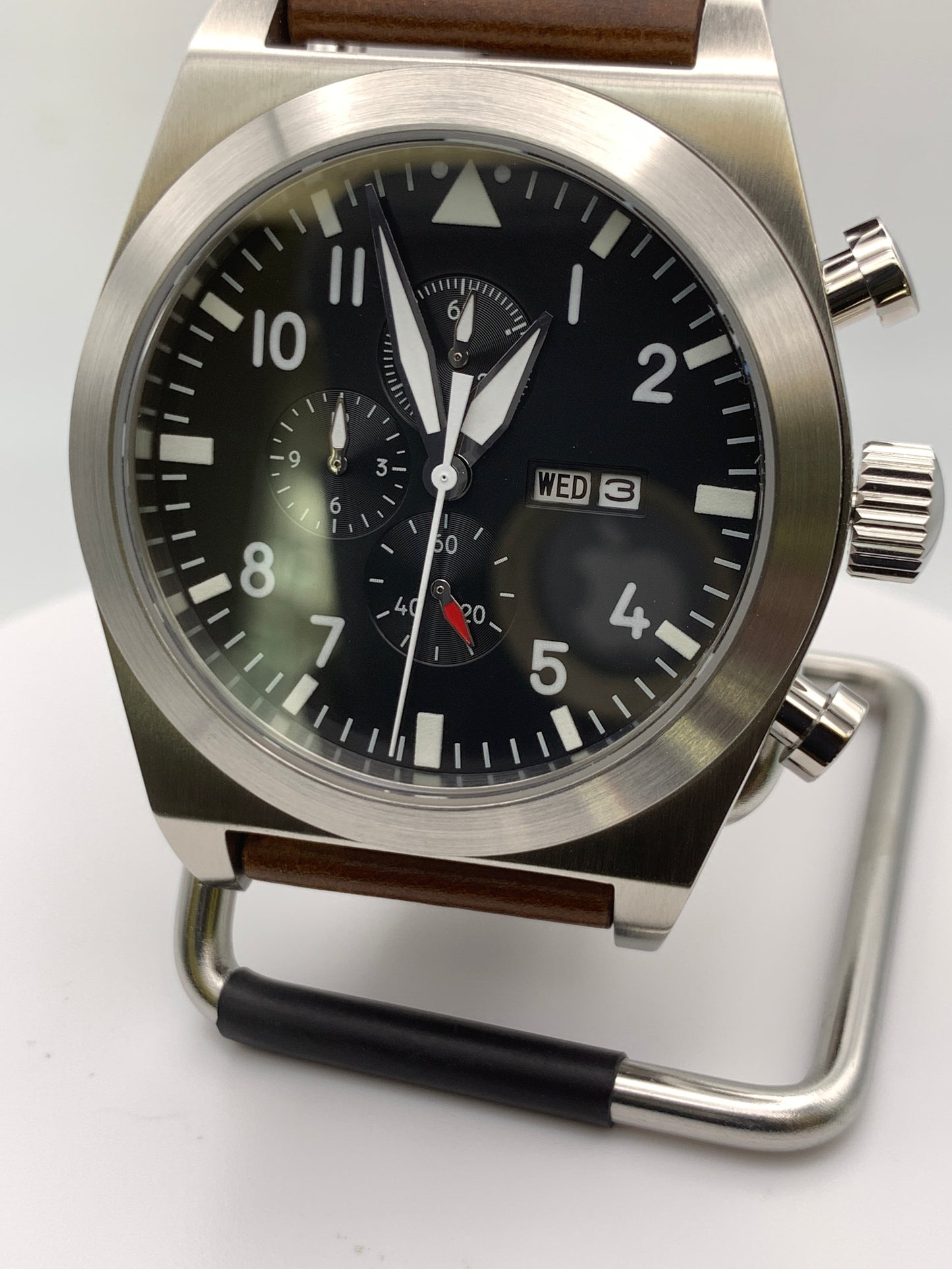 Titan. 46mm Pilot Chronograph. Sapphire crystal. Miyota 0S00.