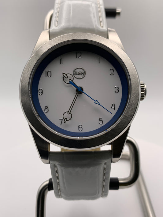 Time Device One. 38mm Stainless steel case.  Enamel dial.  Sapphire crystal.  Seiko NH38.