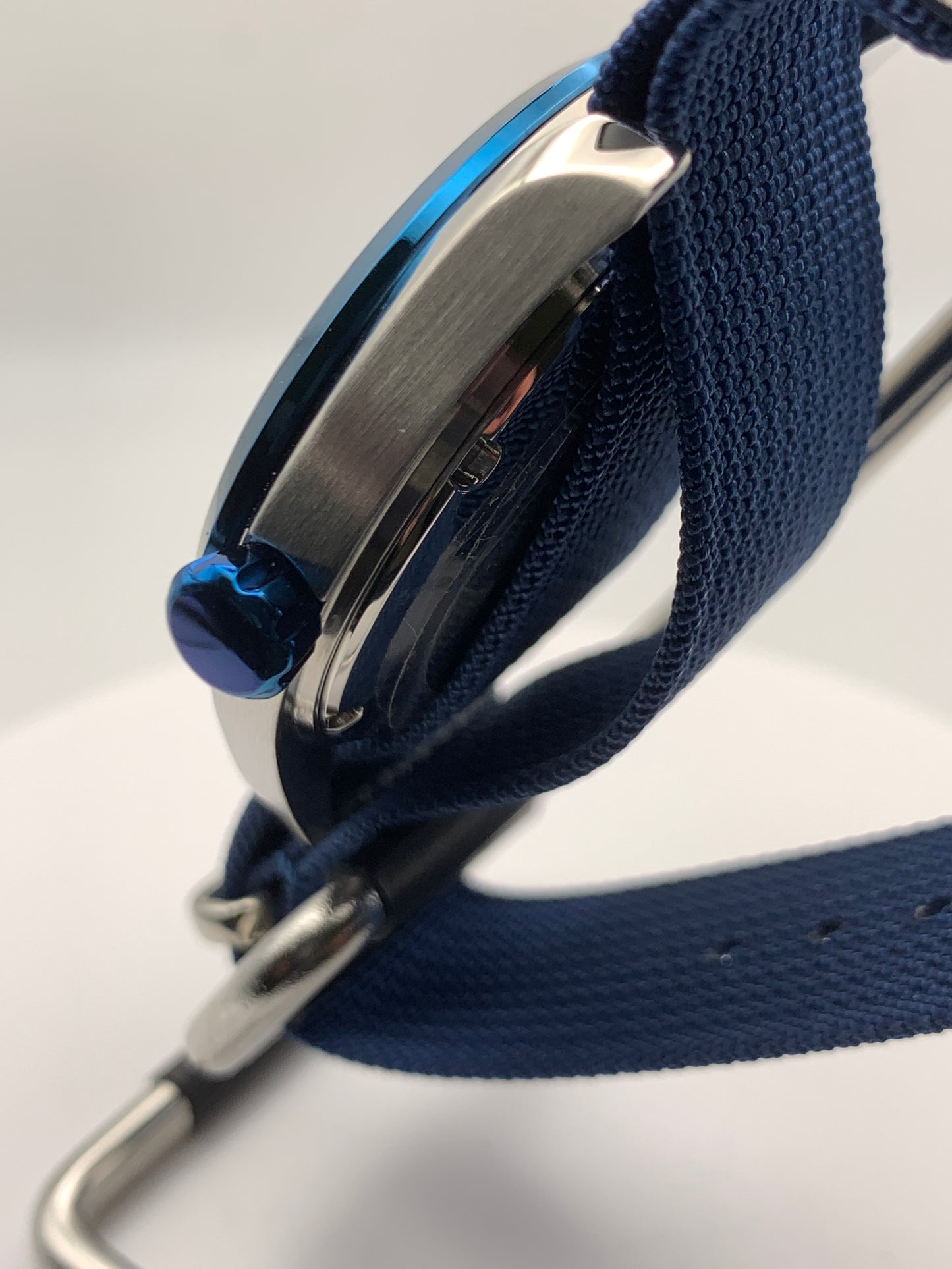 Eventide. 39mm Blue and silver stainless steel. Sapphire crystal. Seiko NH35.