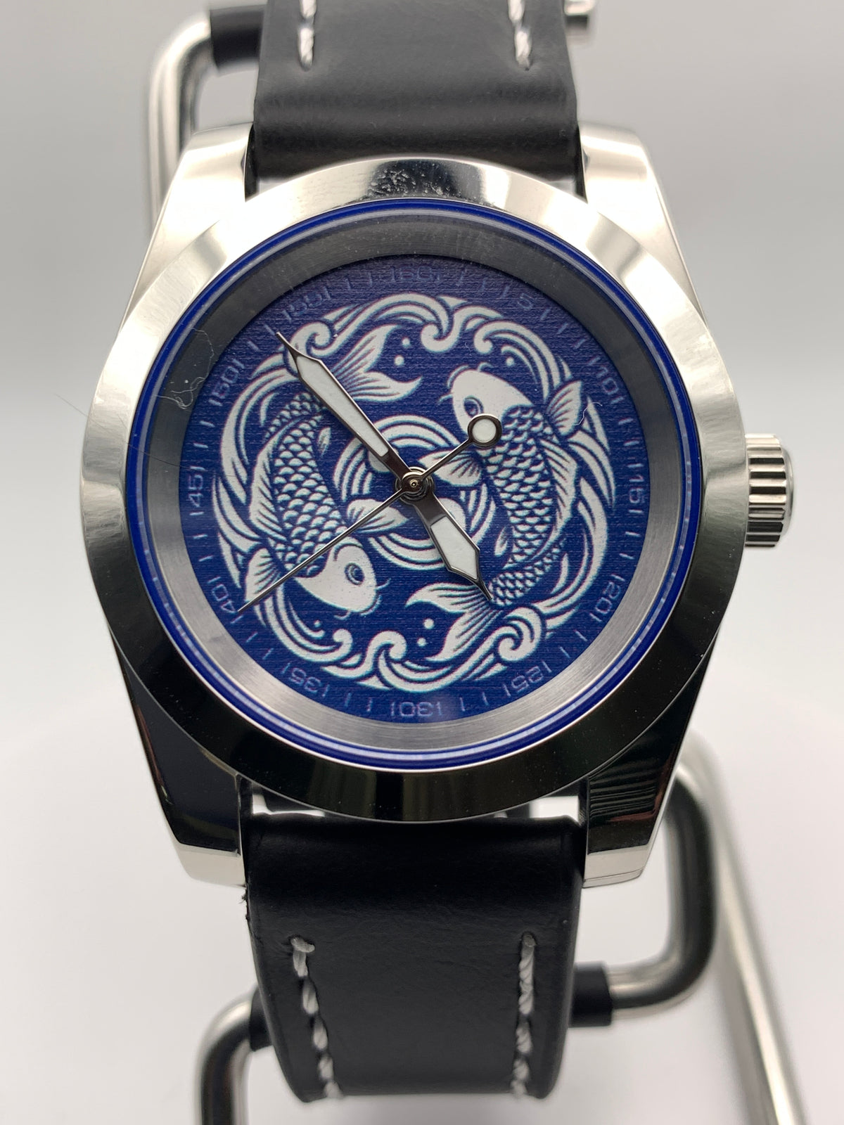 Koi Pond - 38mm stainless steel case. Sapphire crystal. Seiko NH38.