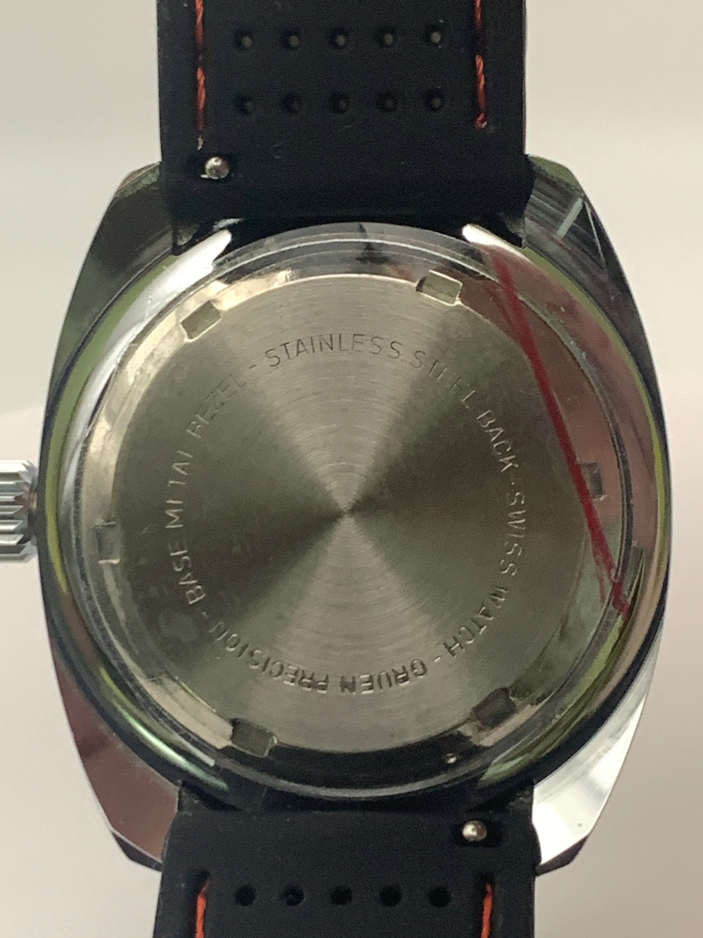 NOS 37mm Gruen Case and Dial. 2 Rubber straps included.