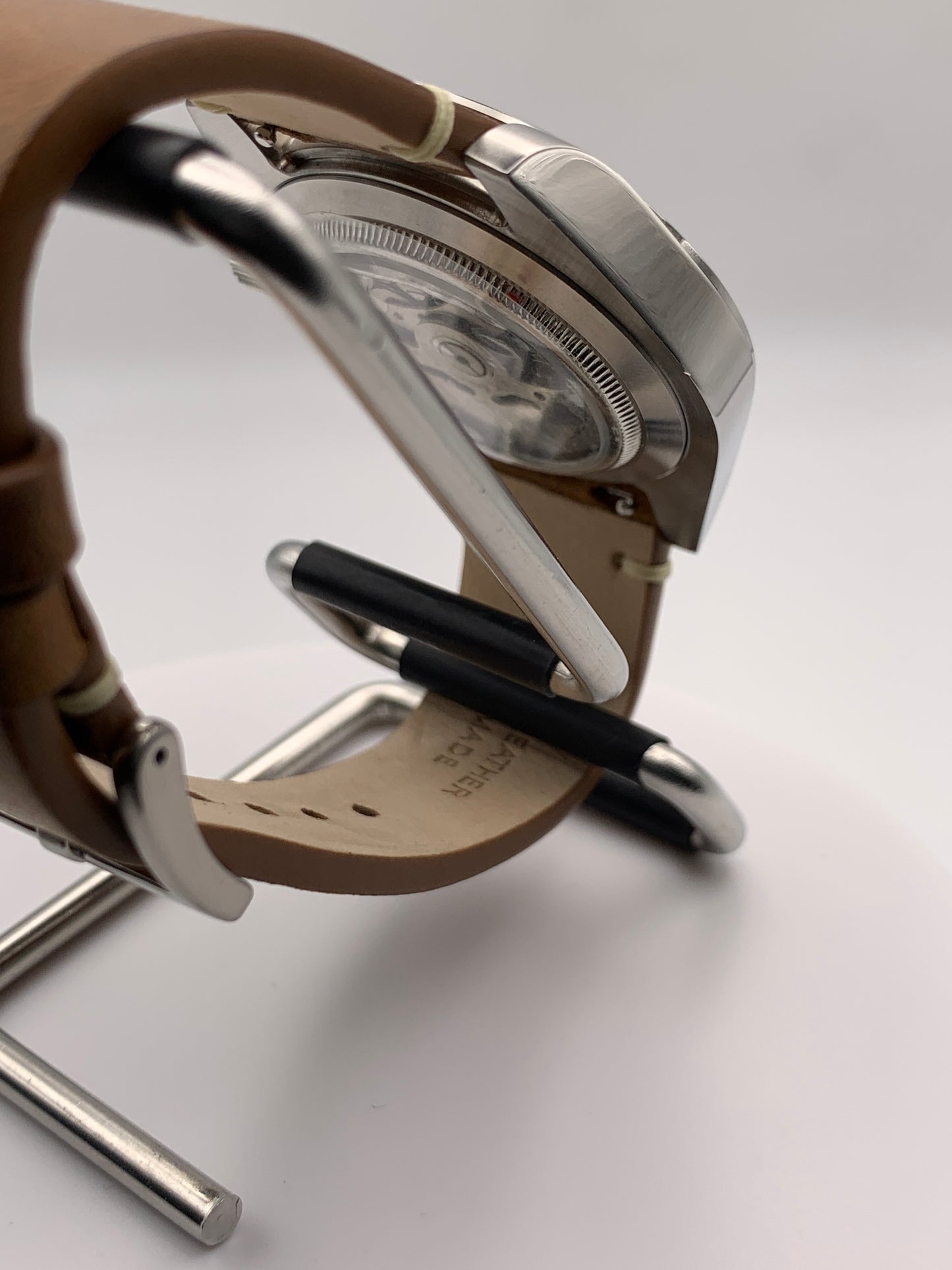 Skillset. Client custom. 40mm Brushed stainless steel case. Double dome mineral glass with AR. Seiko NH35.