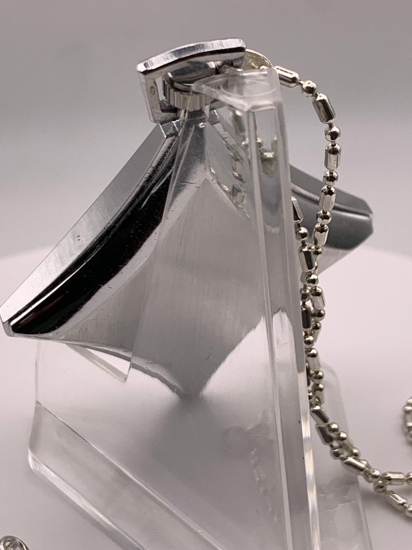 In The Rough. Necklace watch. Domed acrylic crystal. Miyota Super 2035 quartz movement.
