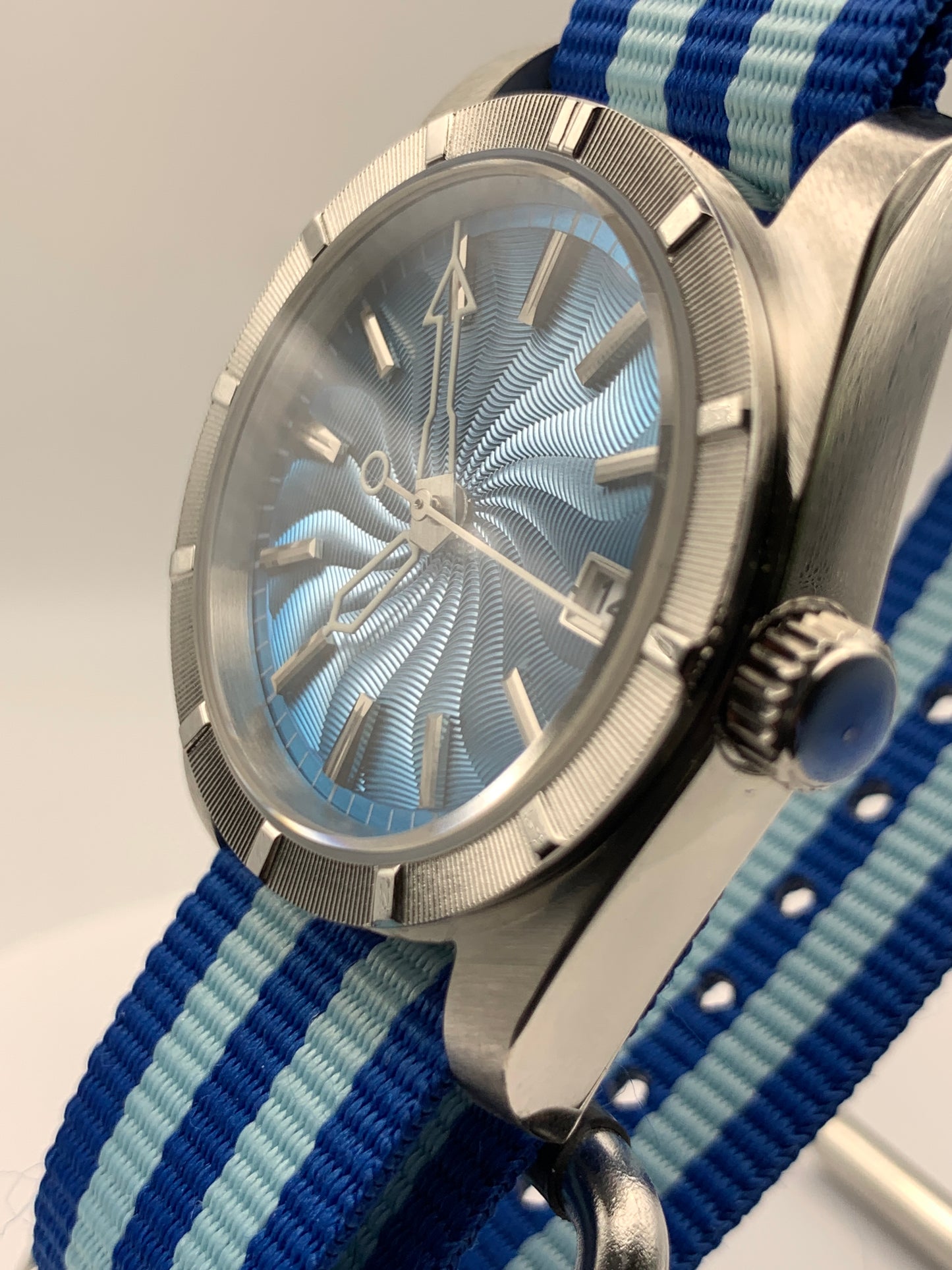 Gyre. 36mm ‘Engine Turned’ stainless steel case. Sapphire crystal. Seiko NH35.