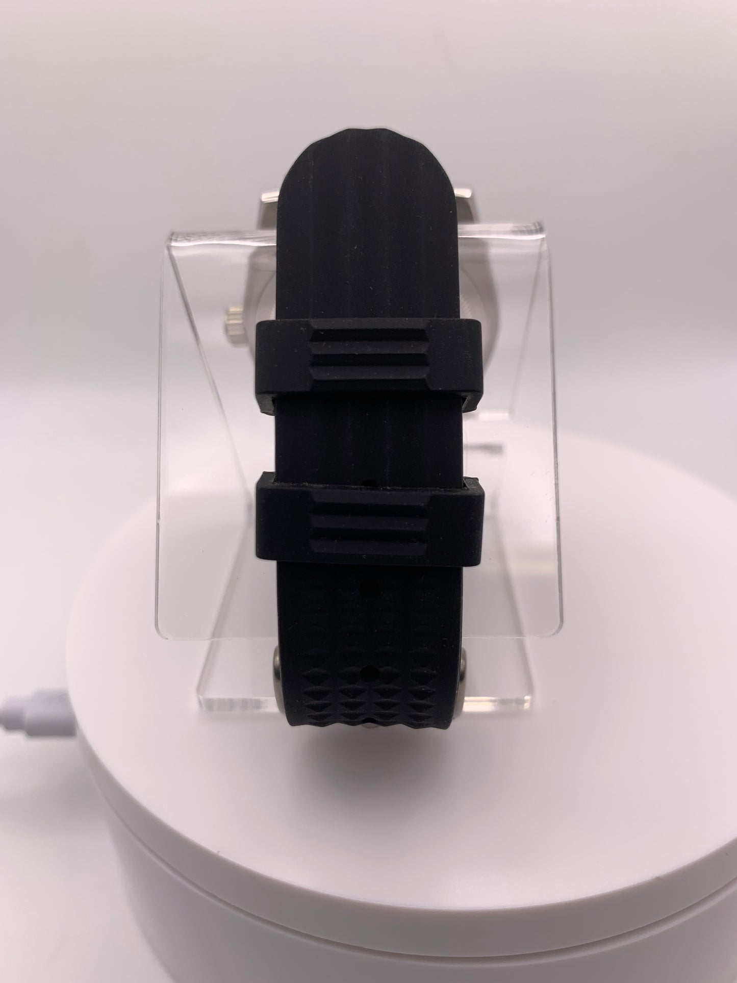 Blood Orange.  39mm stainless steel field watch. Sapphire crystal. NH38 automatic.