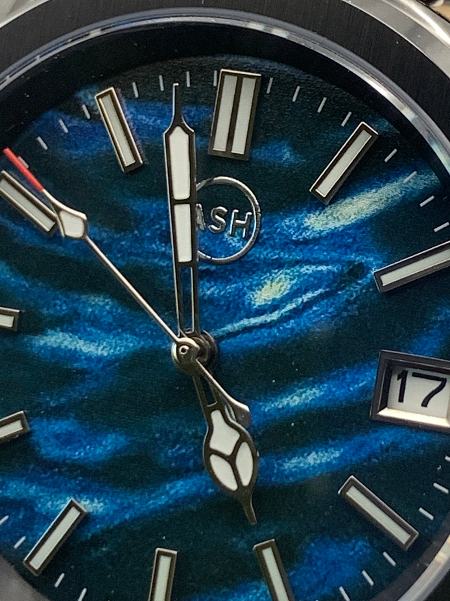 Black Blue White Abstract Sport Watch