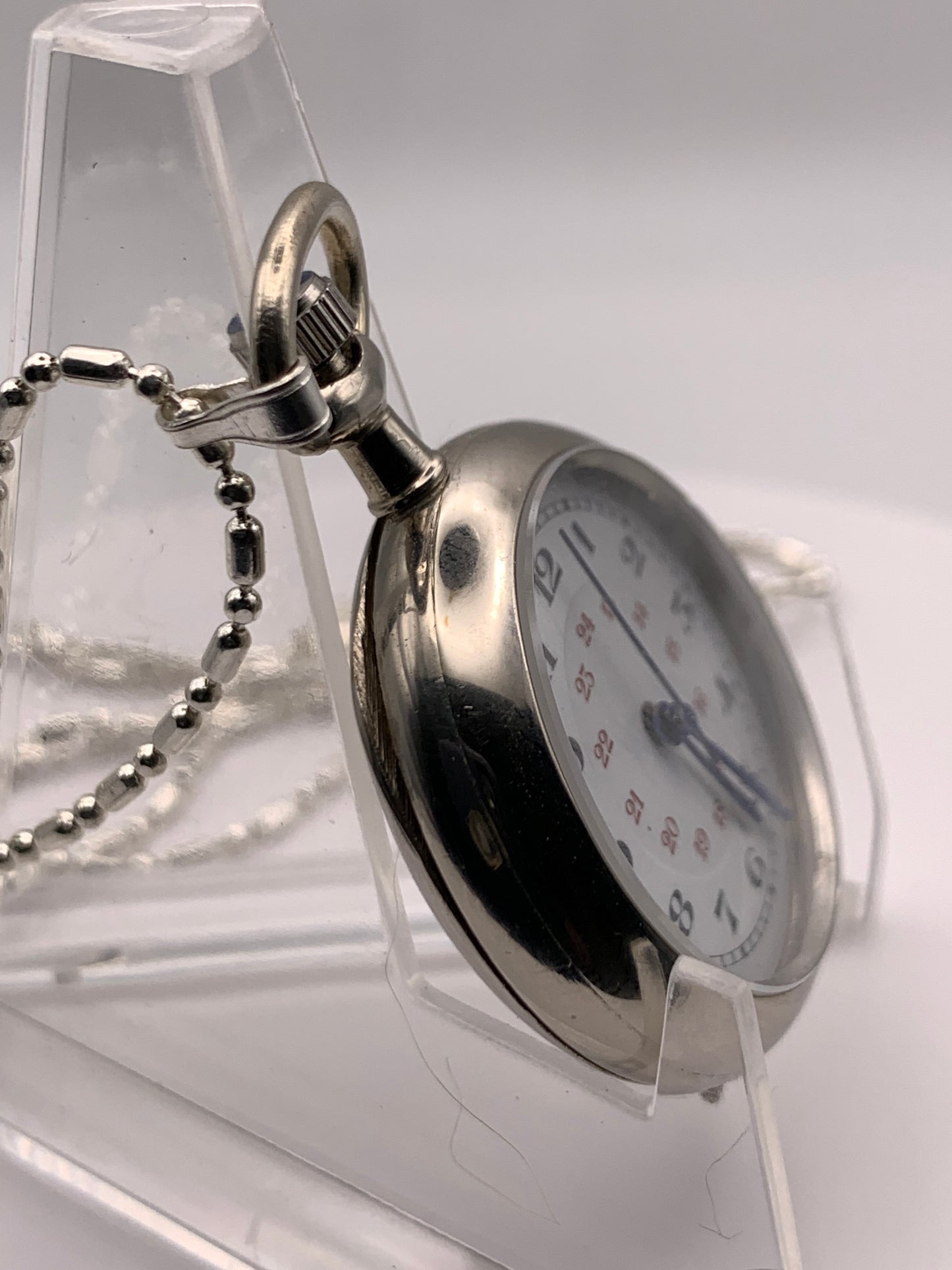 Amuse-bouche III.  Pendant / necklace watch. 30mm Argentan case. Sapphire crystal. Miyota 2036. 24” chain.