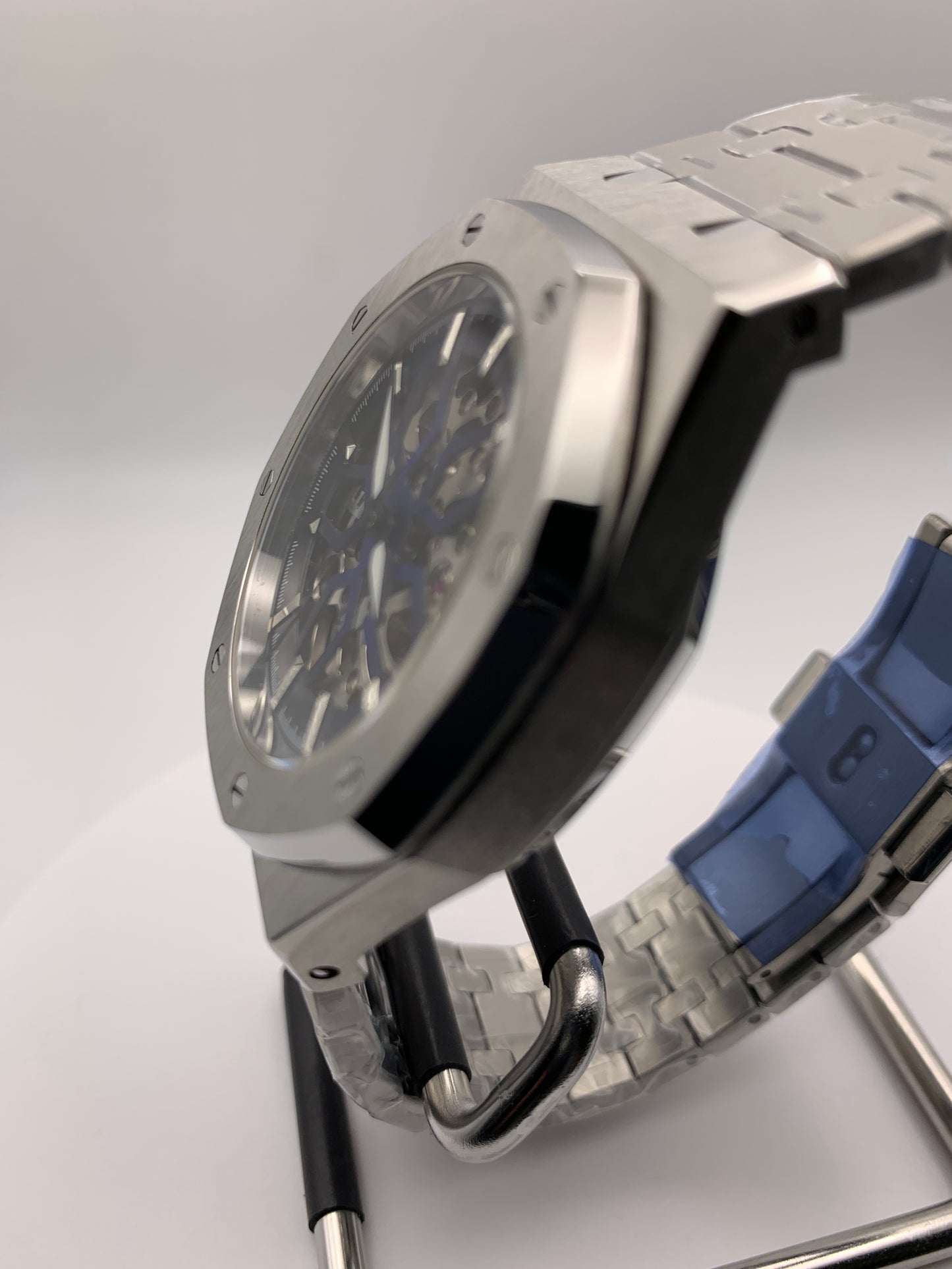 Acorn Lager. 41mm Stainless steel case. Skeleton dial. Seiko NH70 skeleton movement.