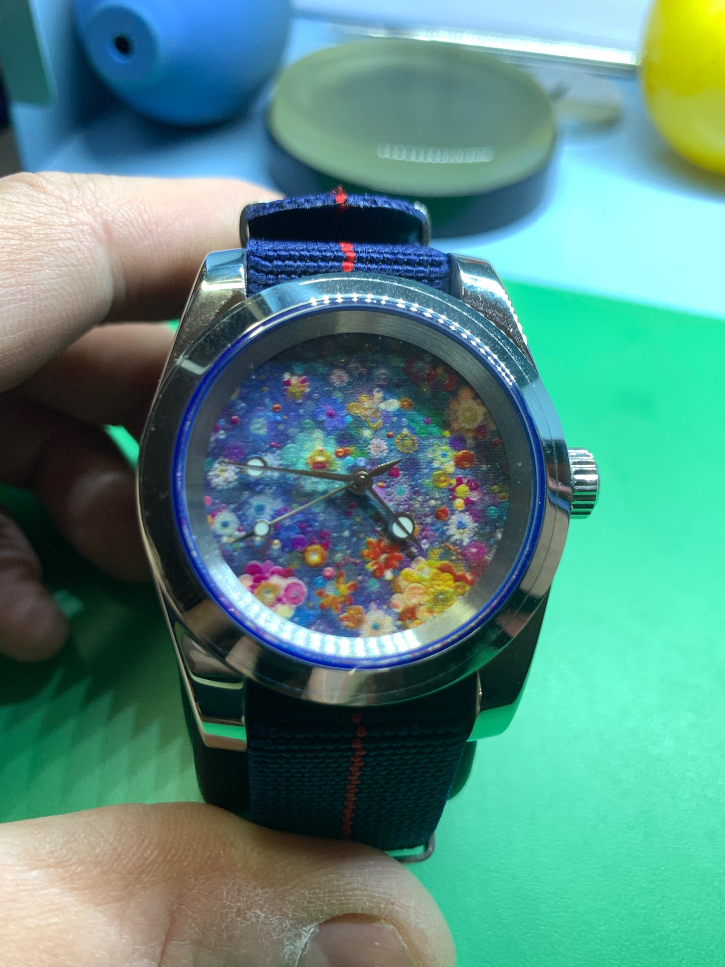 Midnight Garden. 39mm Stainless Steel.  Sapphire crystal. Seiko NH38.