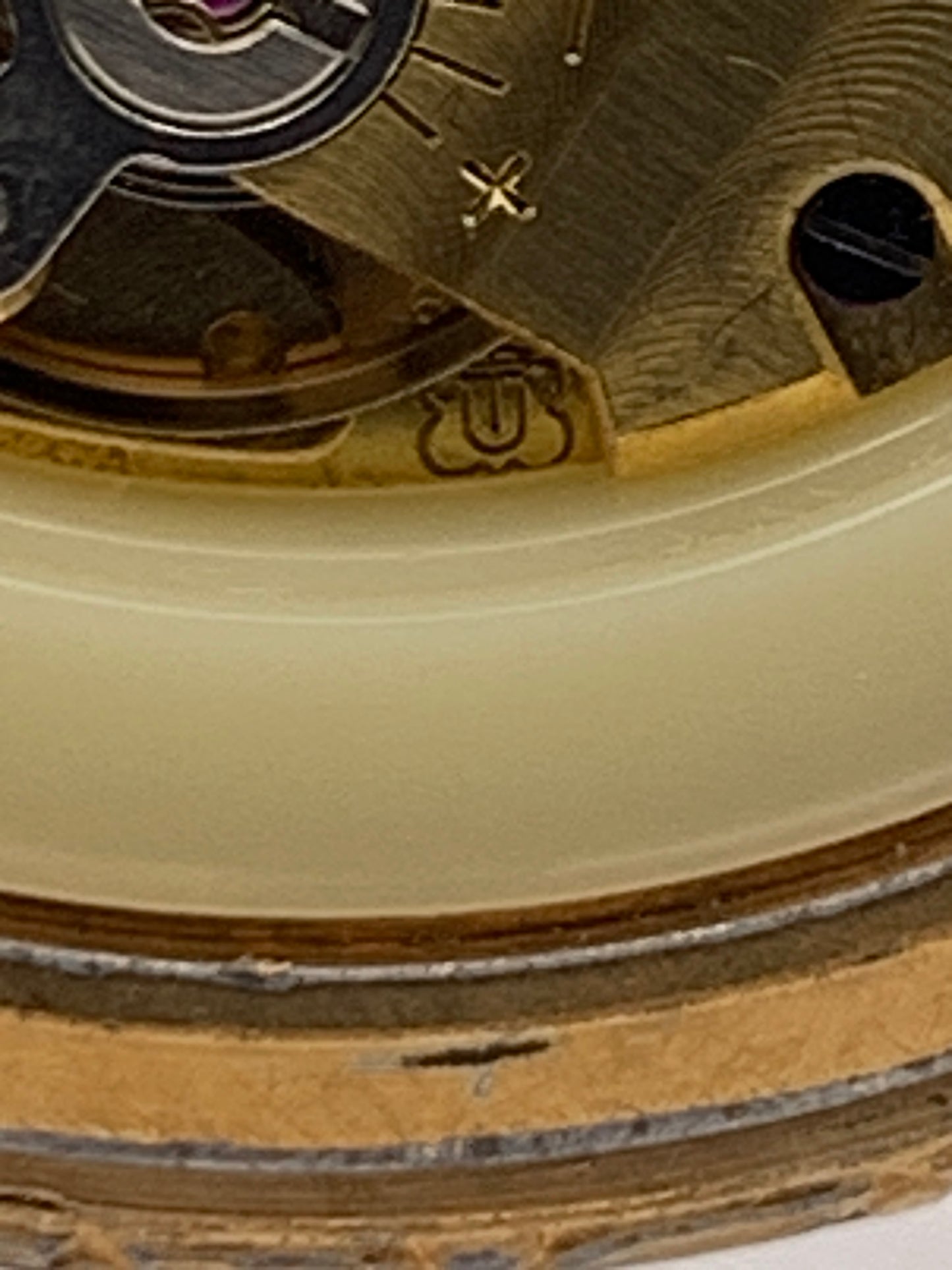 Pencron 44mm Swiss pocket watch. Unitas 6325 hand winding movement. Acrylic dome. Period correct chain and pocket knife.