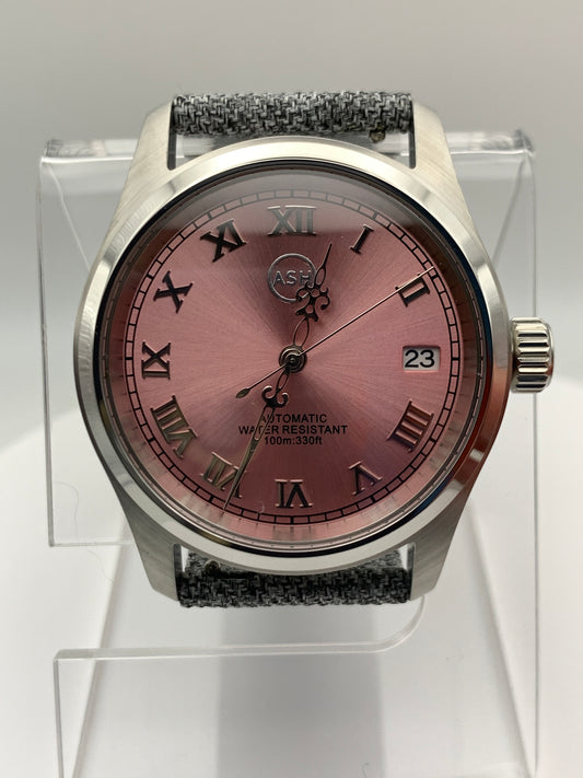 36mm Deep Salmon Dress Watch