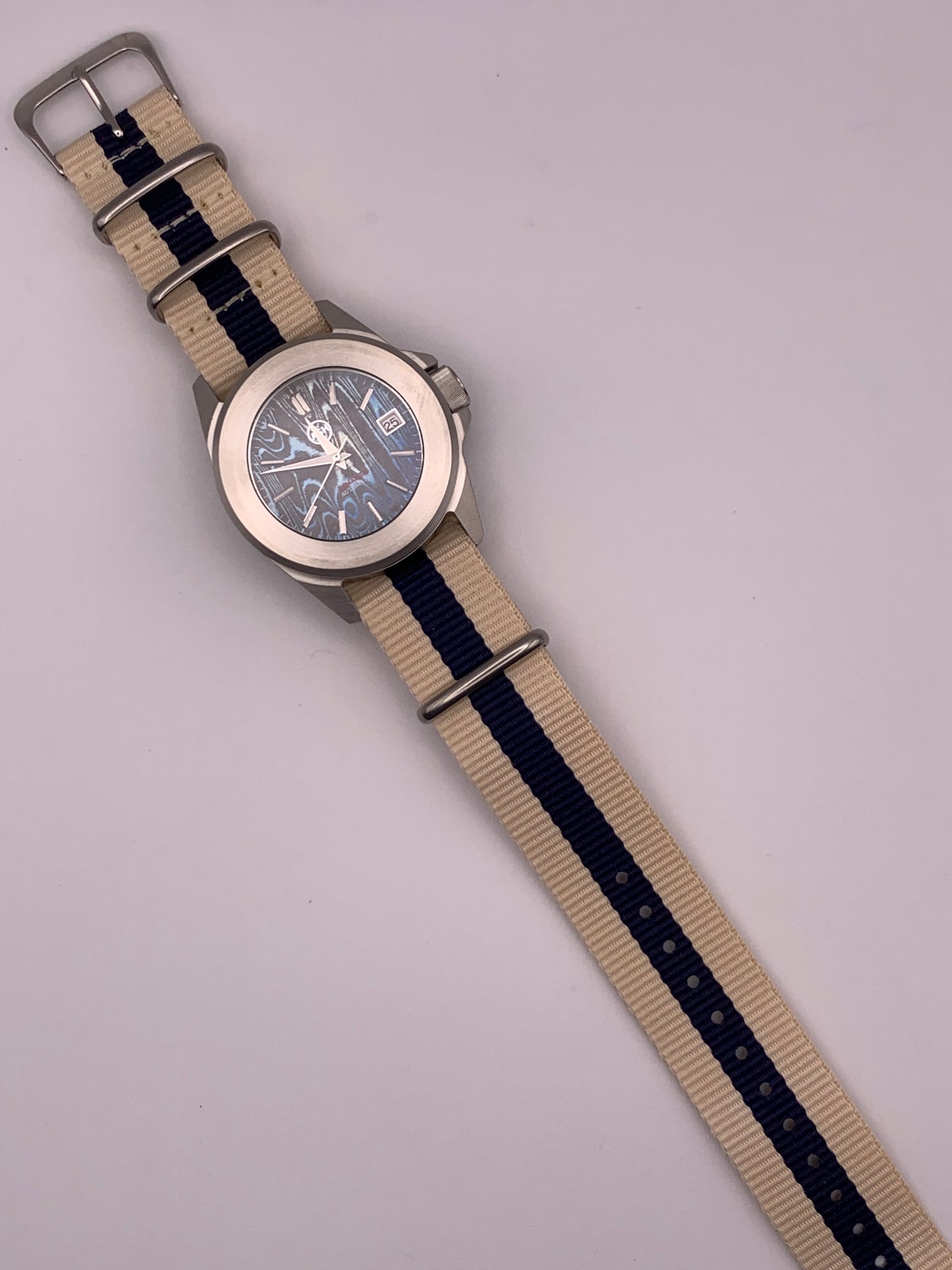 Ghost Fleet. 40mm brushed stainless steel case. Sapphire crystal. Seiko NH35.