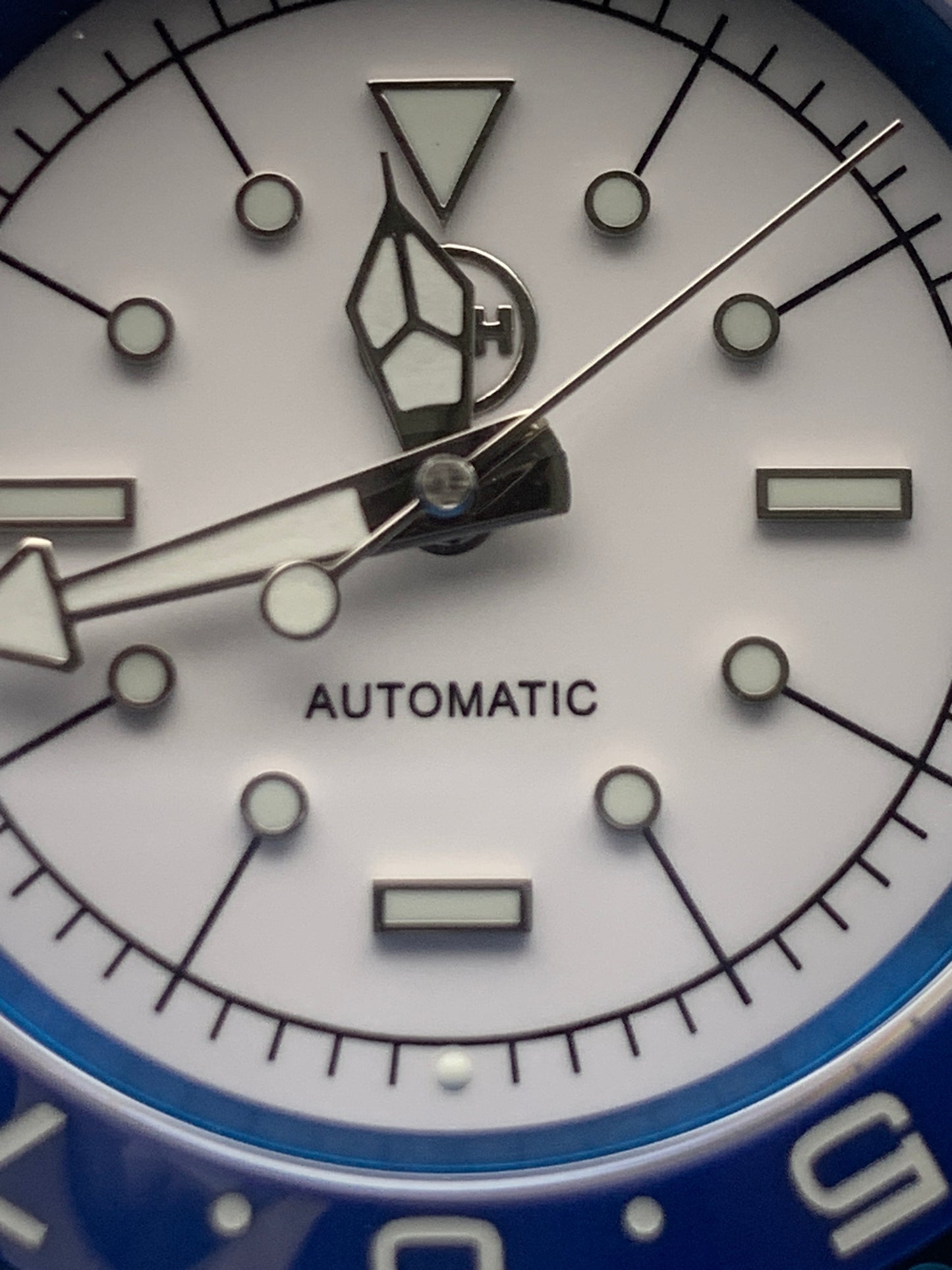 Europa - 41mm Blue anodized stainless steel case. Sapphire crystal. Seiko NH38.