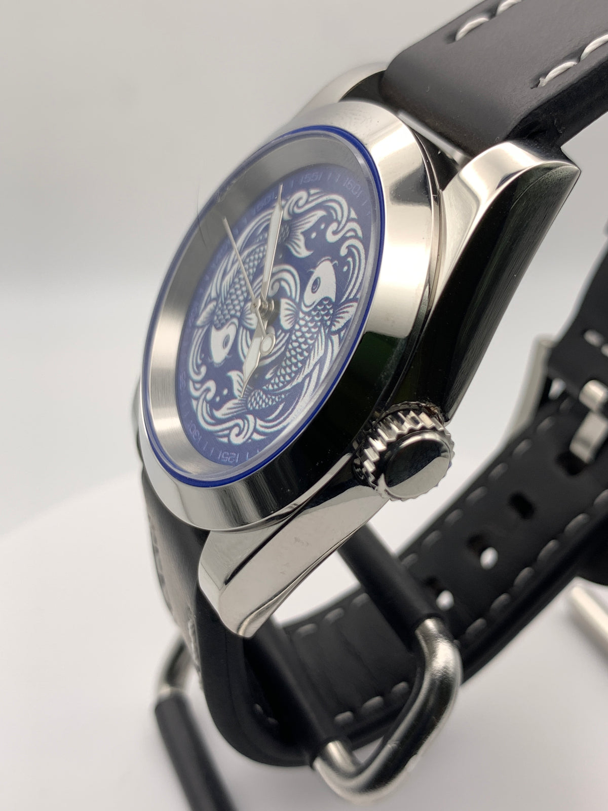 Koi Pond - 38mm stainless steel case. Sapphire crystal. Seiko NH38.
