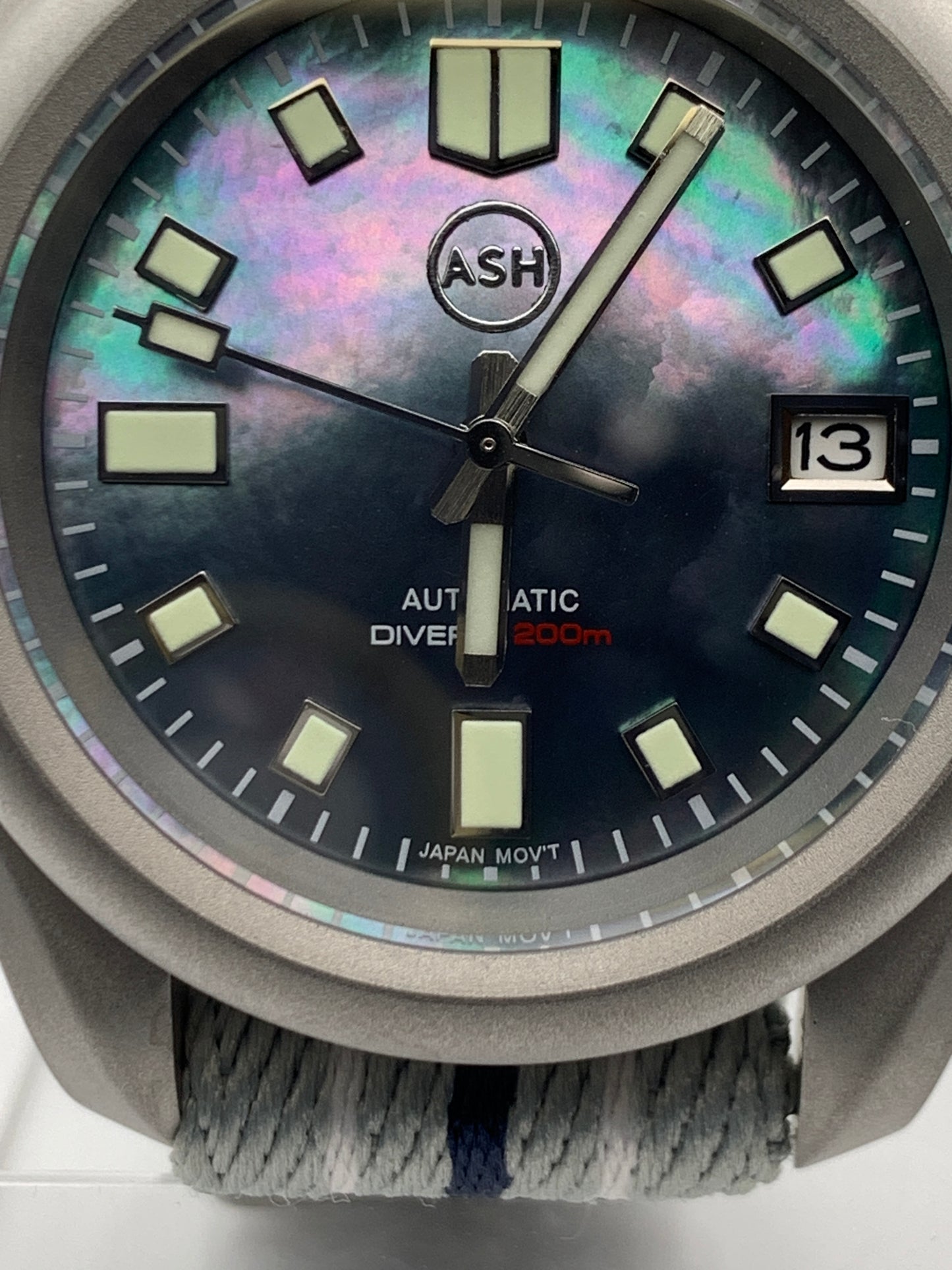 Deep Space. 38mm Bead blasted stainless steel case. Sapphire crystal. NH35 automatic movement.