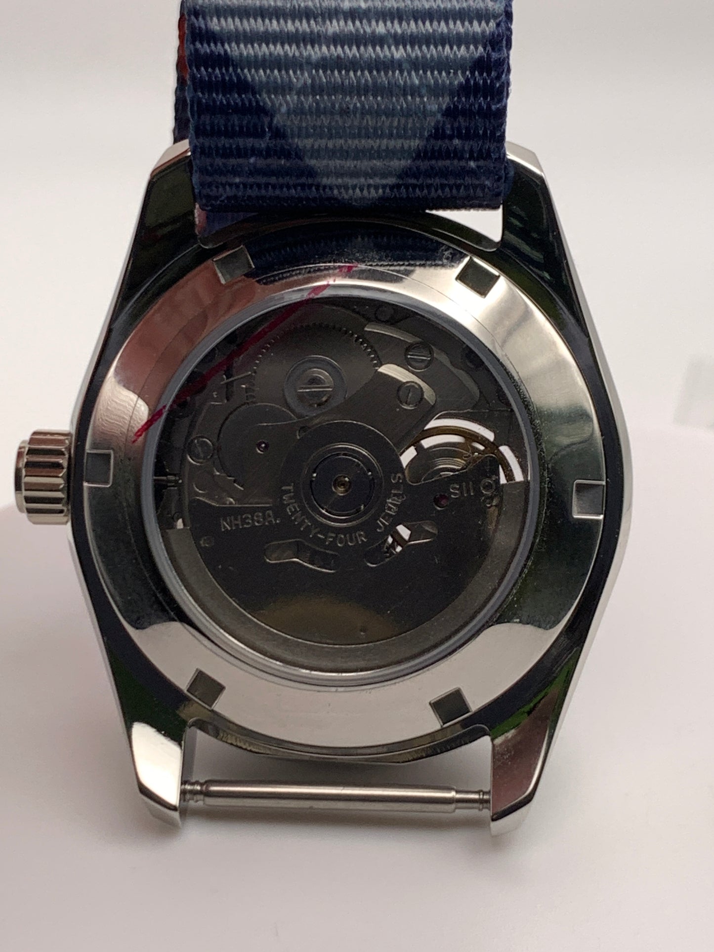 Blue Shift.  38mm Stainless steel. Sapphire crystal.  Seiko NH38.