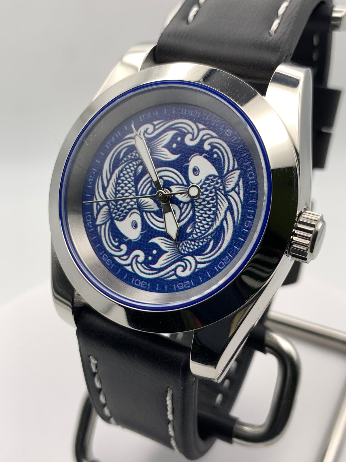 Koi Pond - 38mm stainless steel case. Sapphire crystal. Seiko NH38.