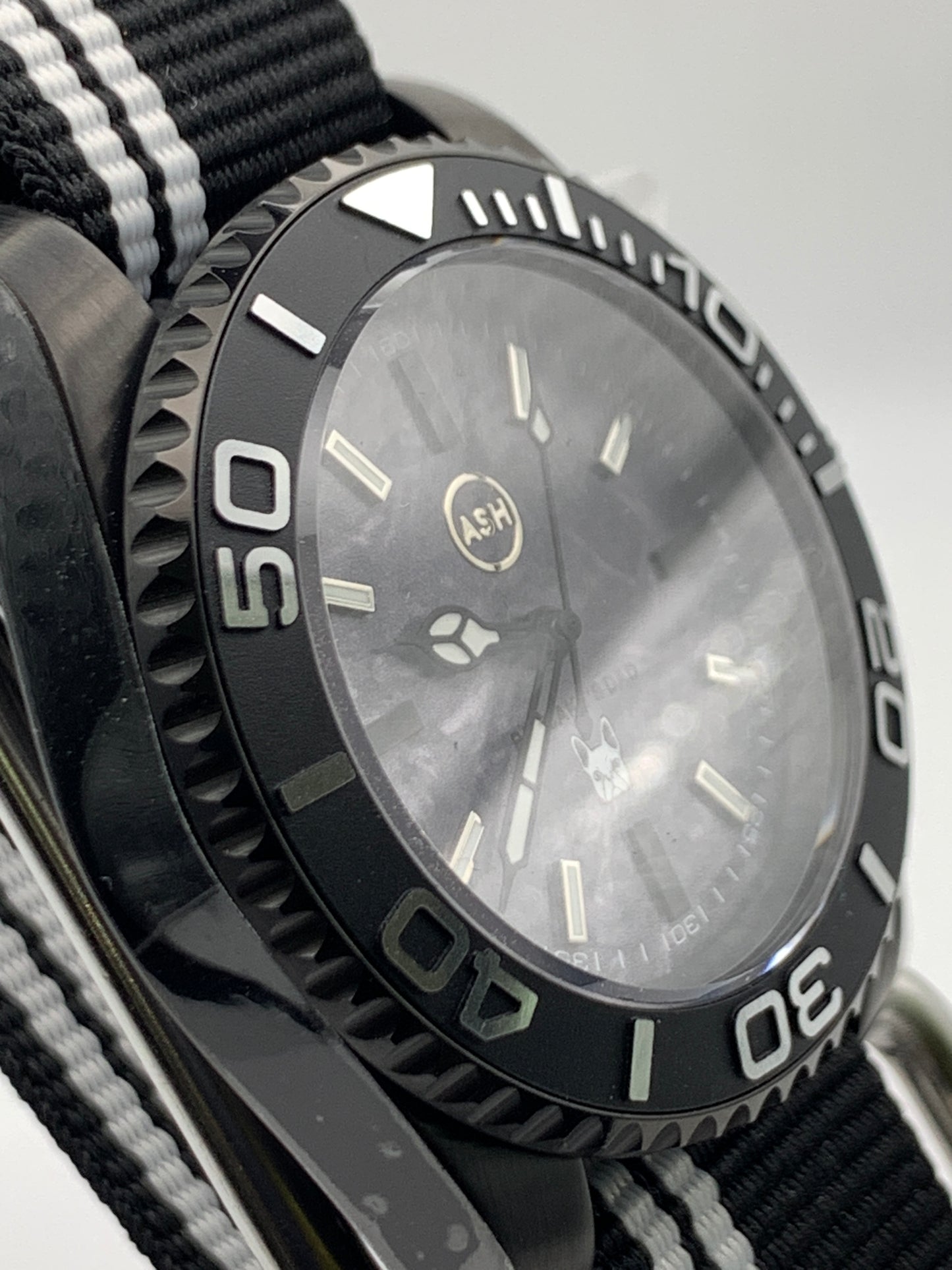 The Runt - 40mm PVD coated stainless steel. Sapphire crystal. Custom dial. Seiko NH38.