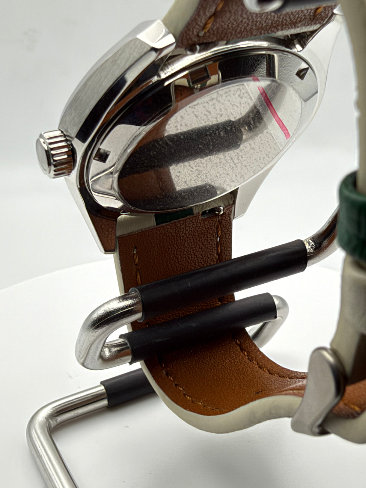 Andy 1.4 - 38mm Stainless steel. Double dome sapphire. Green MOP dial. Seiko NH35.