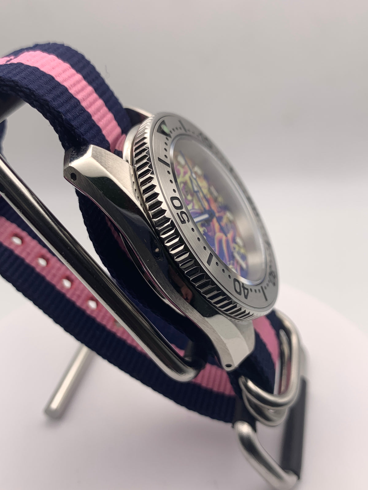 Tempest. 40mm Stainless steel cushion case. Sapphire crystal. Lumed dial. Seiko NH35.
