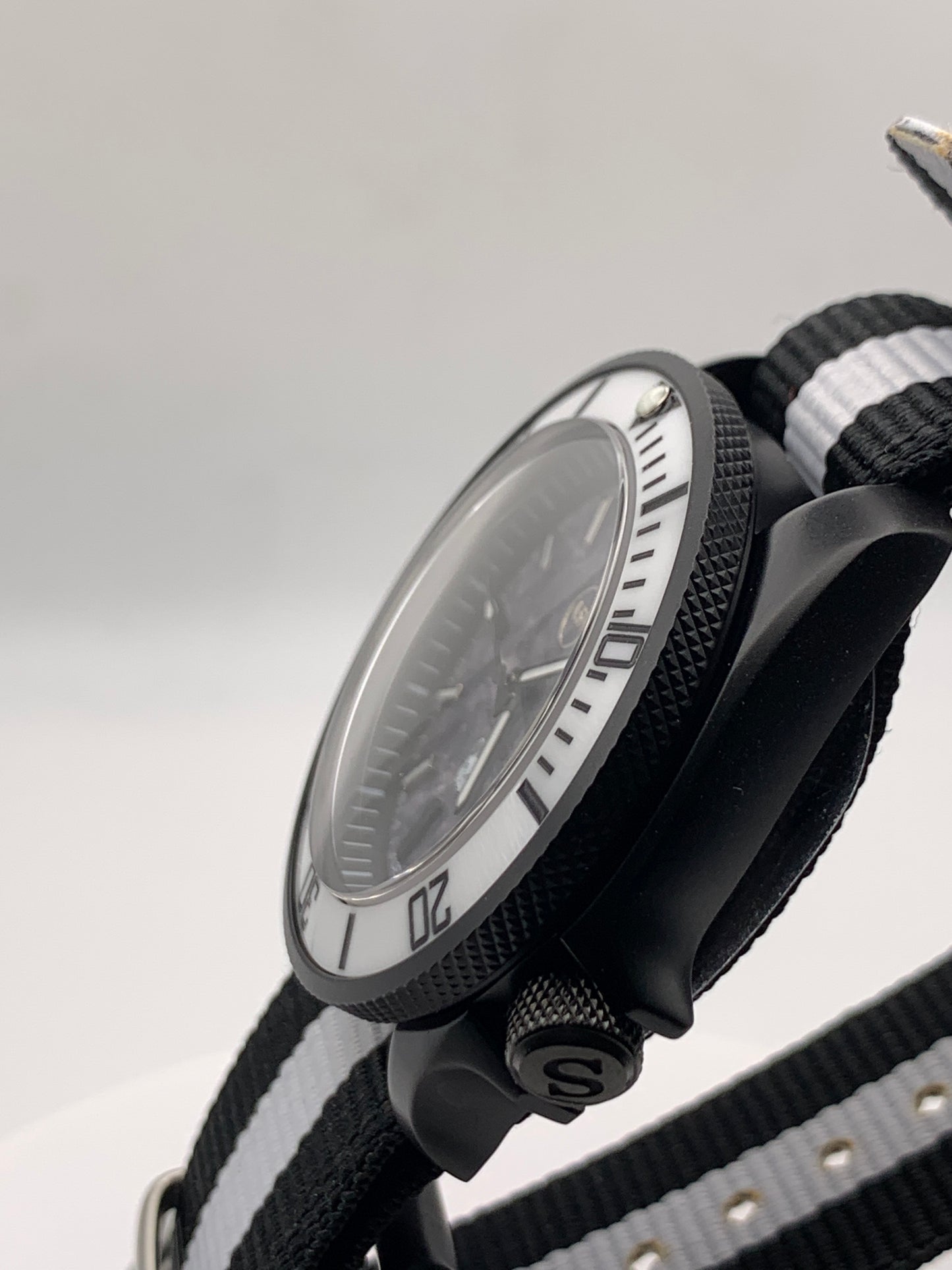 Jason Tribute #3 - 40mm PVD coated stainless steel. Sapphire crystal. Custom dial. Seiko NH38. 5 straps pictured included.