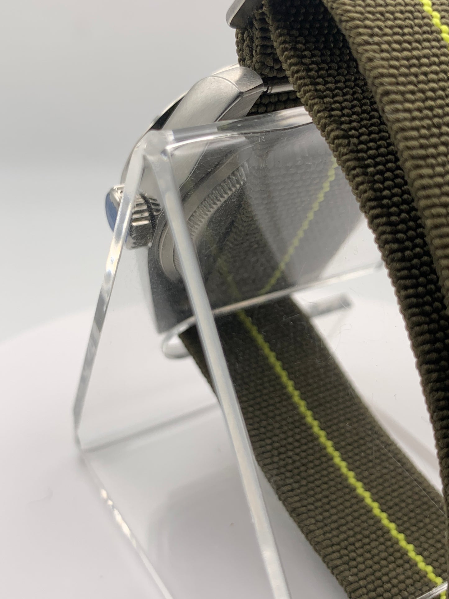 Moss Man. 38mm Engine turned stainless steel case. Sapphire crystal. Seiko NH38.