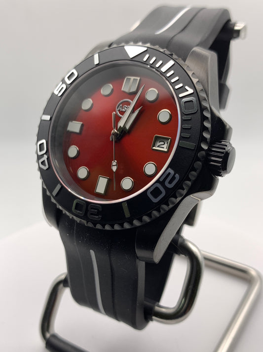 HAL 9000  - 41mm PVD stainless steel case. Sapphire crystal. Seiko NH35.