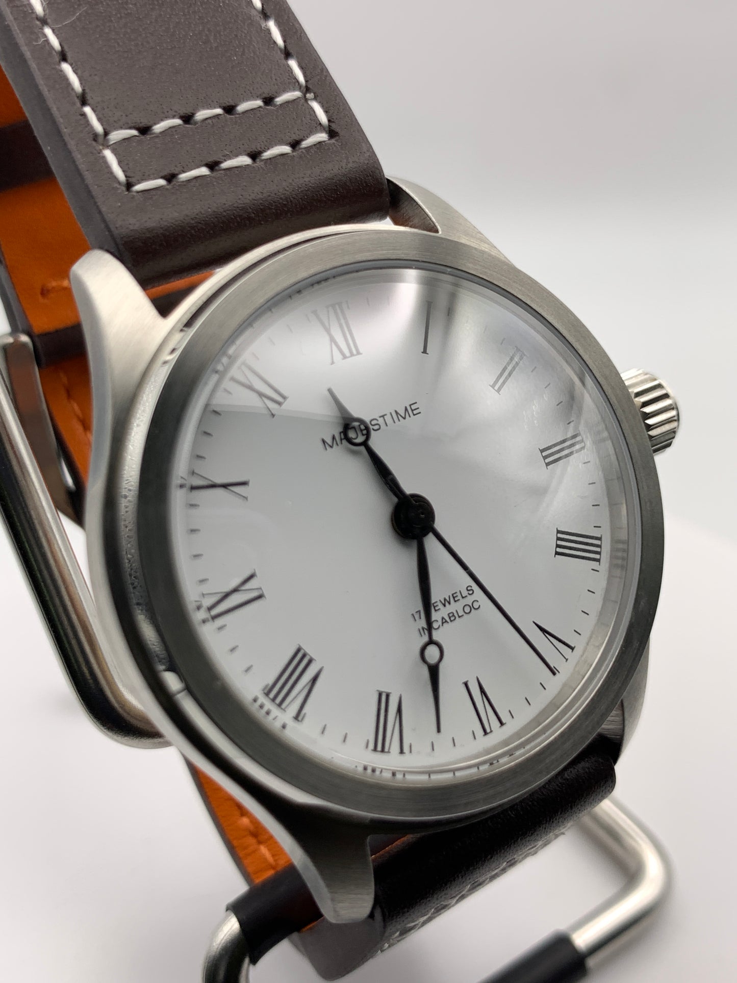 Majestime pocket watch conversion. 38mm stainless steel case.  Sapphire crystal.