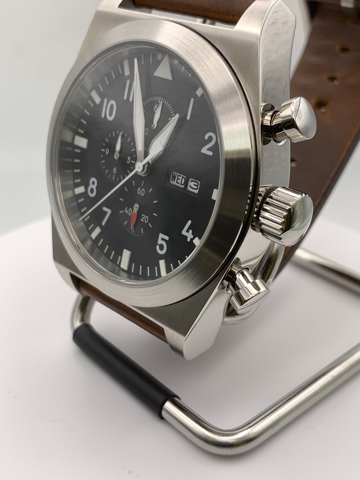 Titan. 46mm Pilot Chronograph. Sapphire crystal. Miyota 0S00.