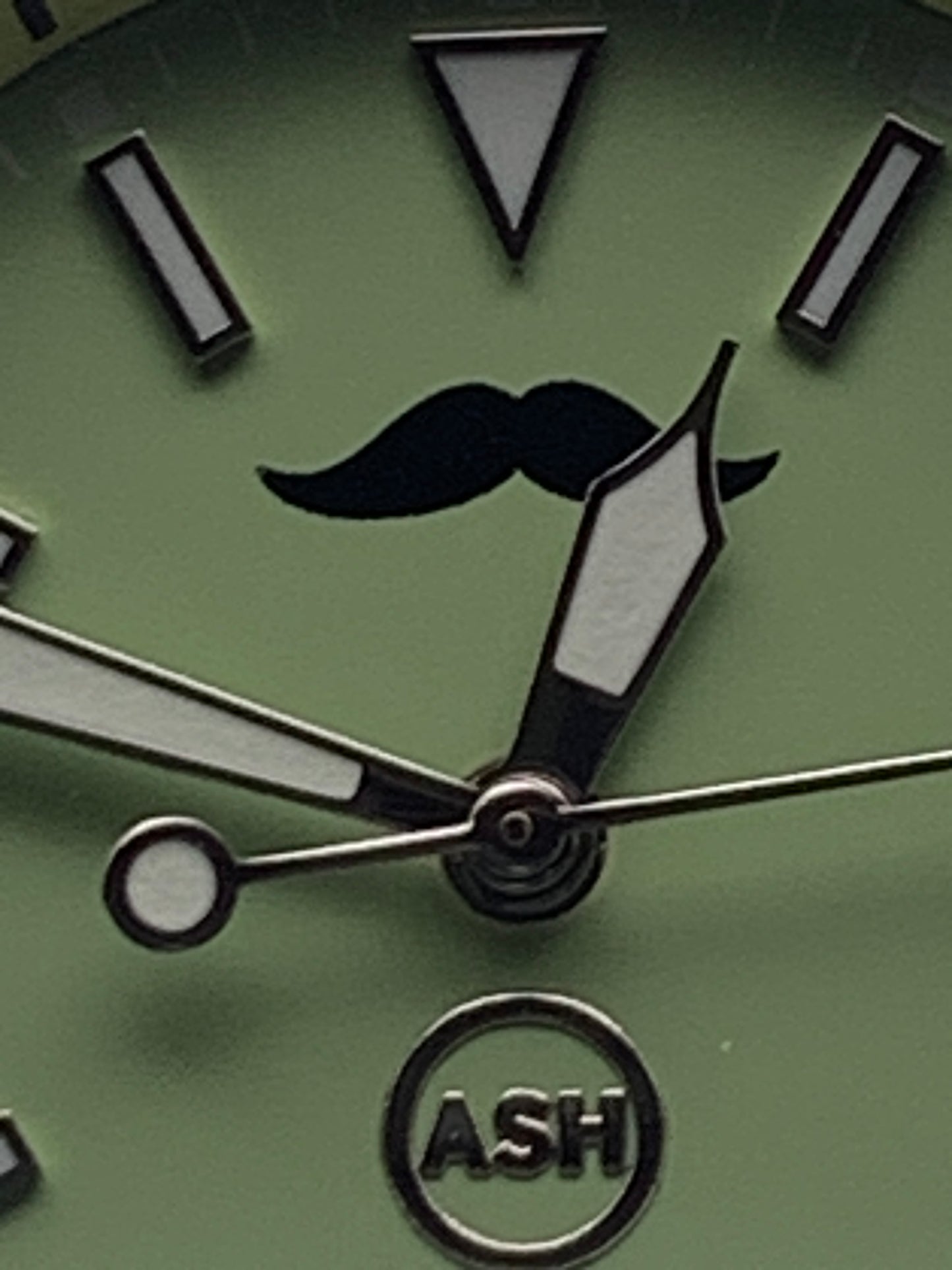 Mustachio. 38mm Stainless steel.  Sapphire crystal with AR. Seiko NH38.