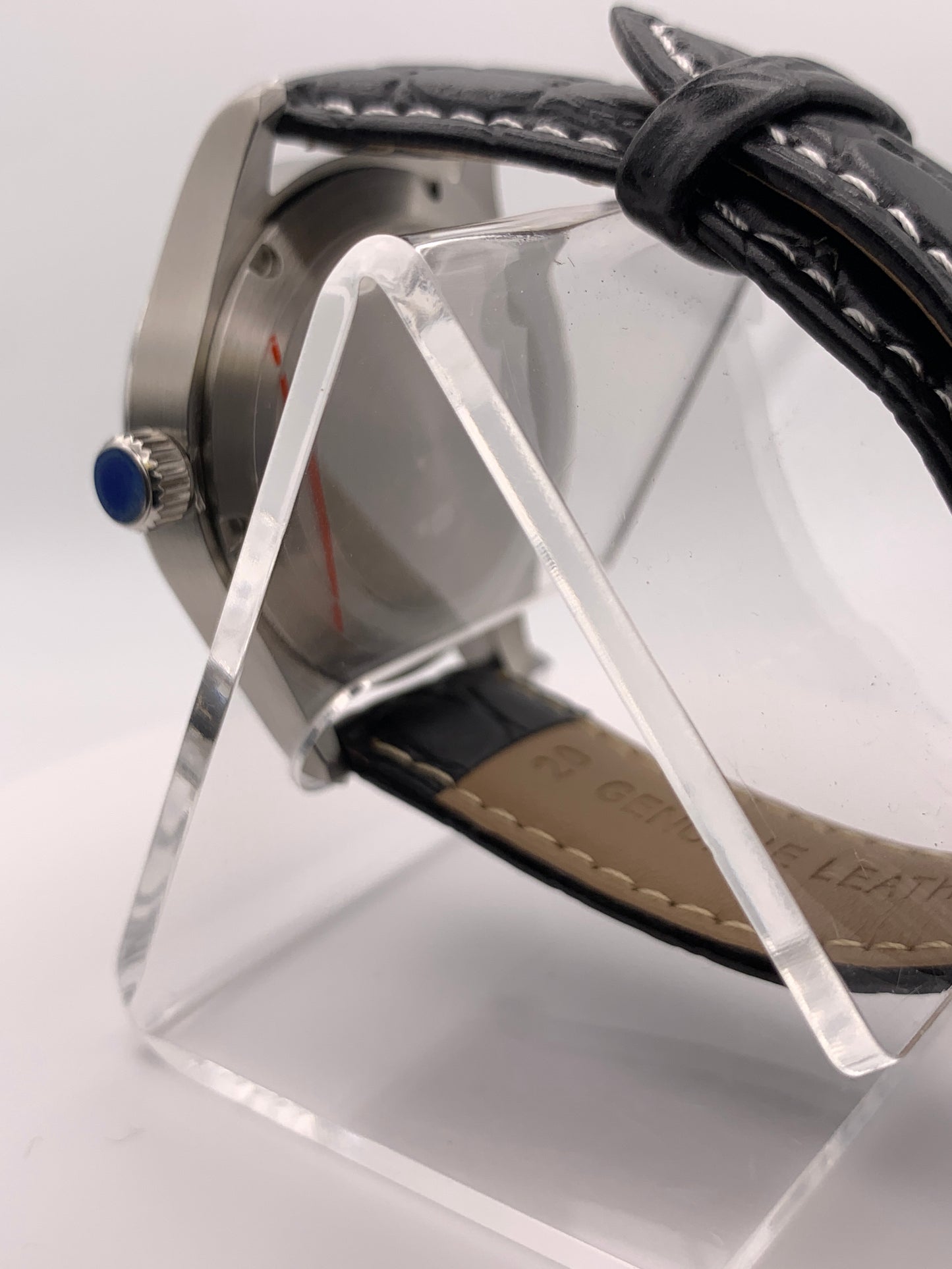 Silver Sunray 39mm dress watch.