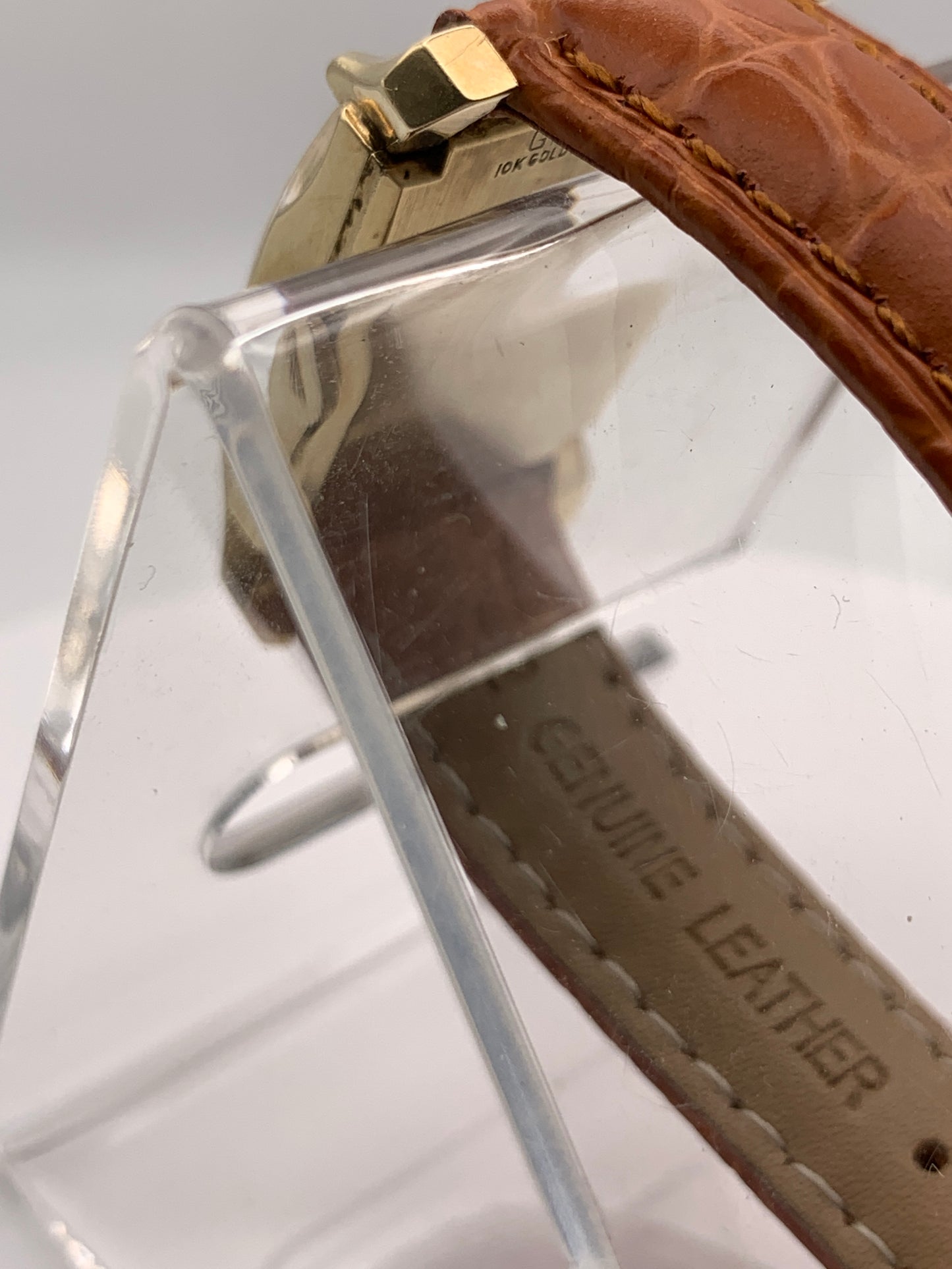 Gruen Precision 335, circa 1950, wrist watch repair. New balance staff and mainspring. 20mm wide. 34mm lug to lug.