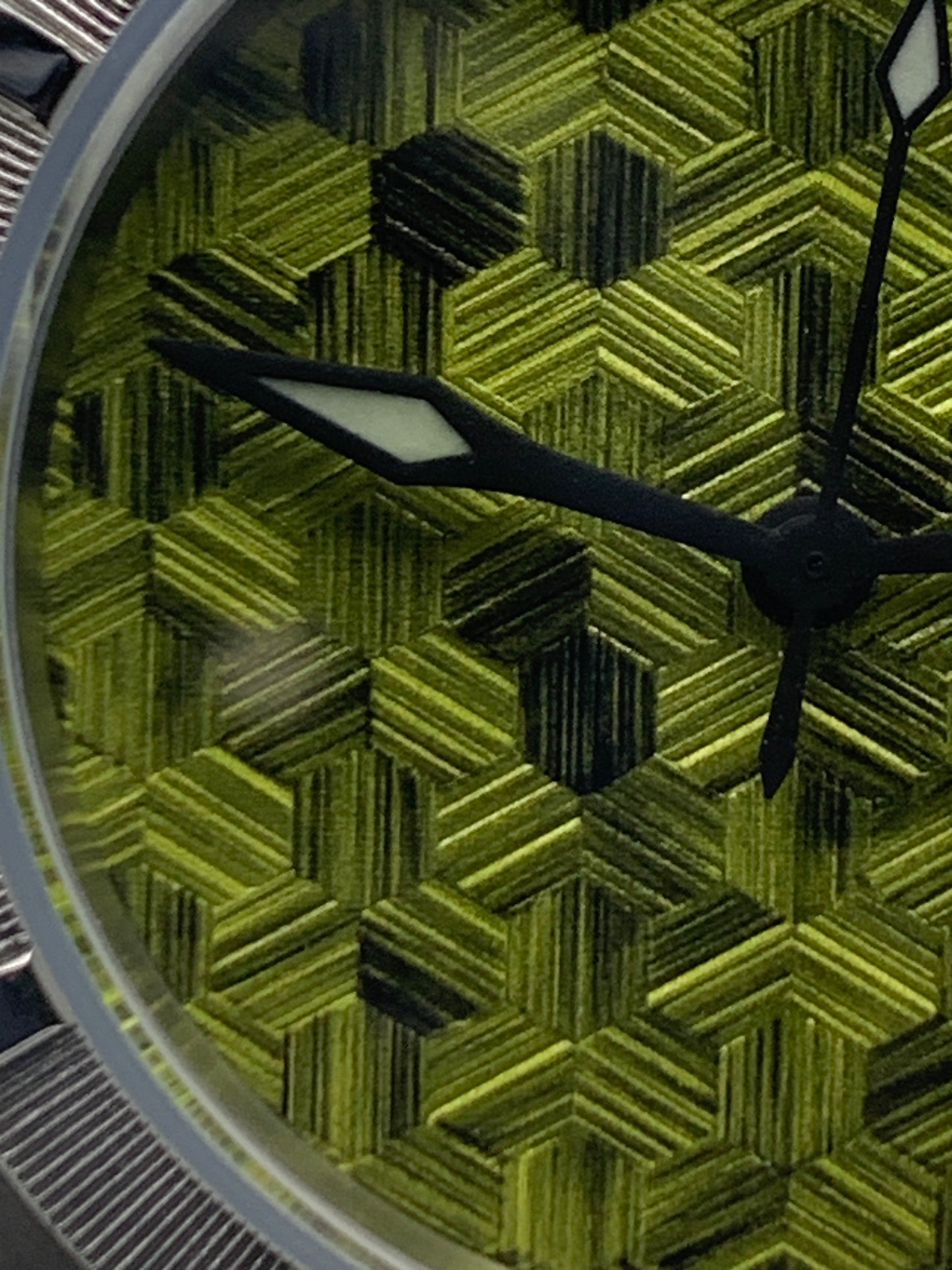 Moss Man. 38mm Engine turned stainless steel case. Sapphire crystal. Seiko NH38.