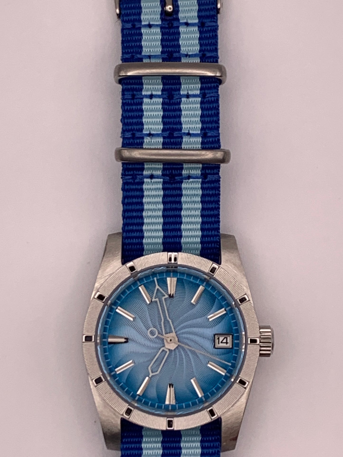 Gyre. 36mm ‘Engine Turned’ stainless steel case. Sapphire crystal. Seiko NH35.