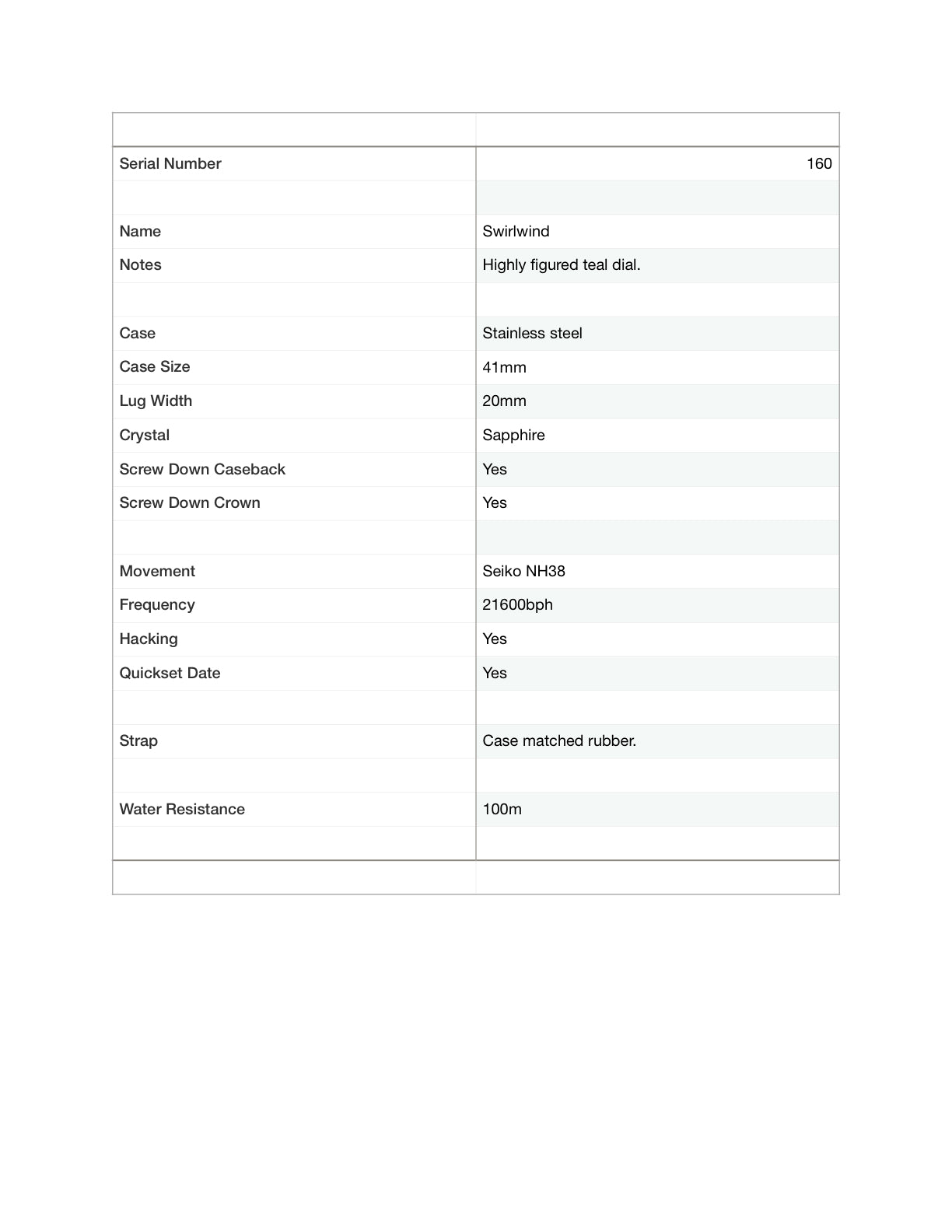 Swirlwind. 41mm Stainless steel case. Sapphire crystal. NH38 automatic. 120 click unidirectional bezel.