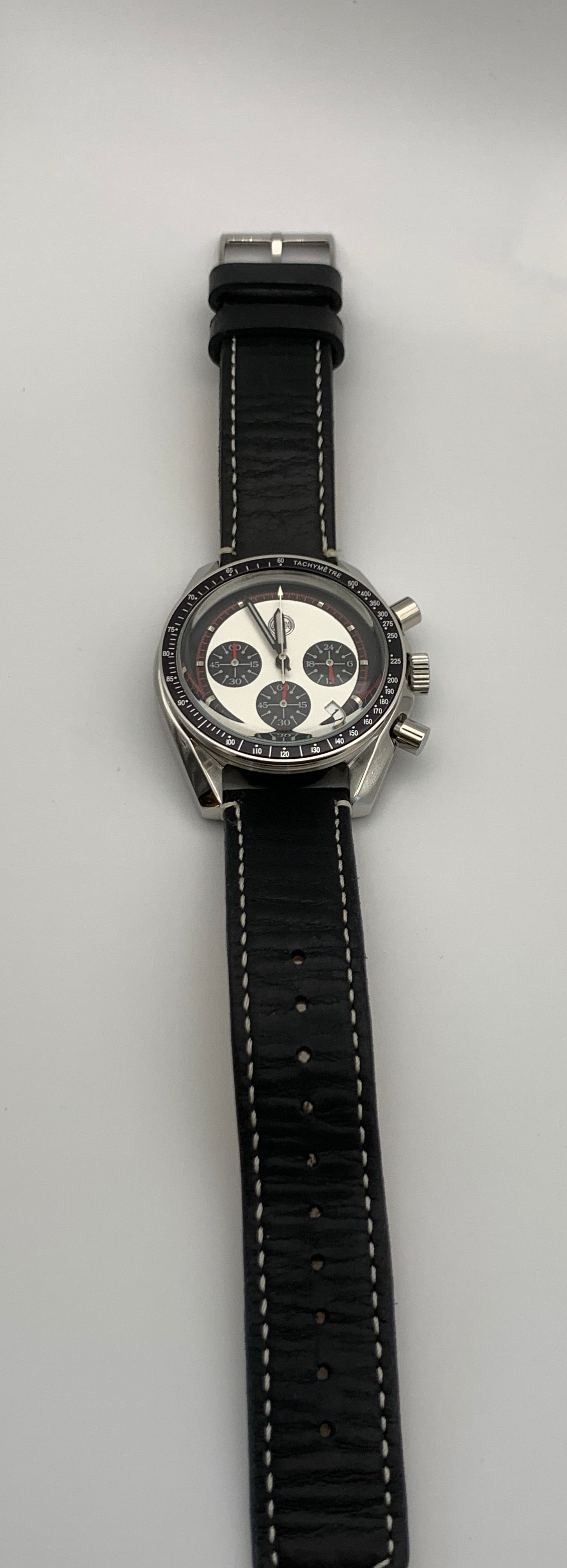 Custom Mechaquartz Seiko VK63 Chronograph Wristwatch