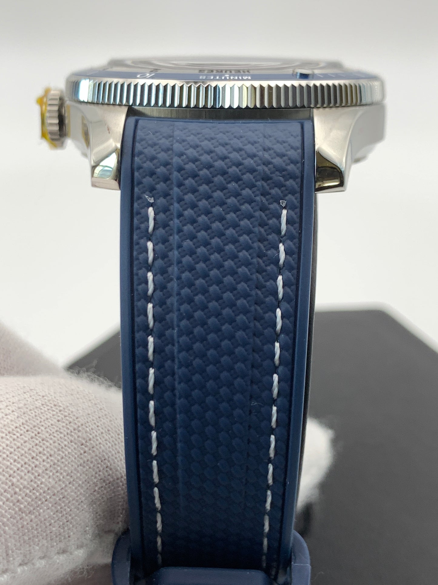 Custom Automatic Blue 'Desk Diver' Seiko Wristwatch