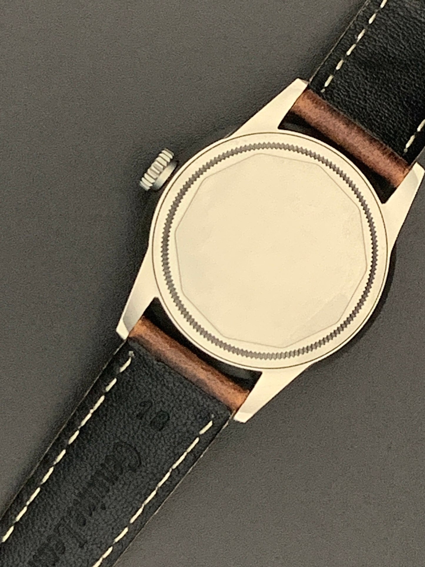 36mm Brushed Field Watch. White Dial. Seiko NH38 Automatic.
