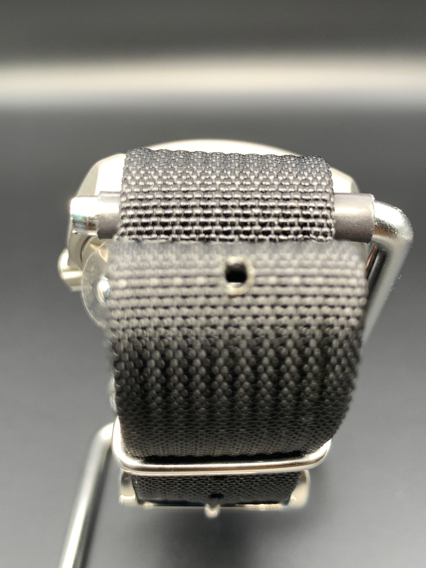 38mm Titanium Field Watch. Red and silver dial. Seiko NH35.