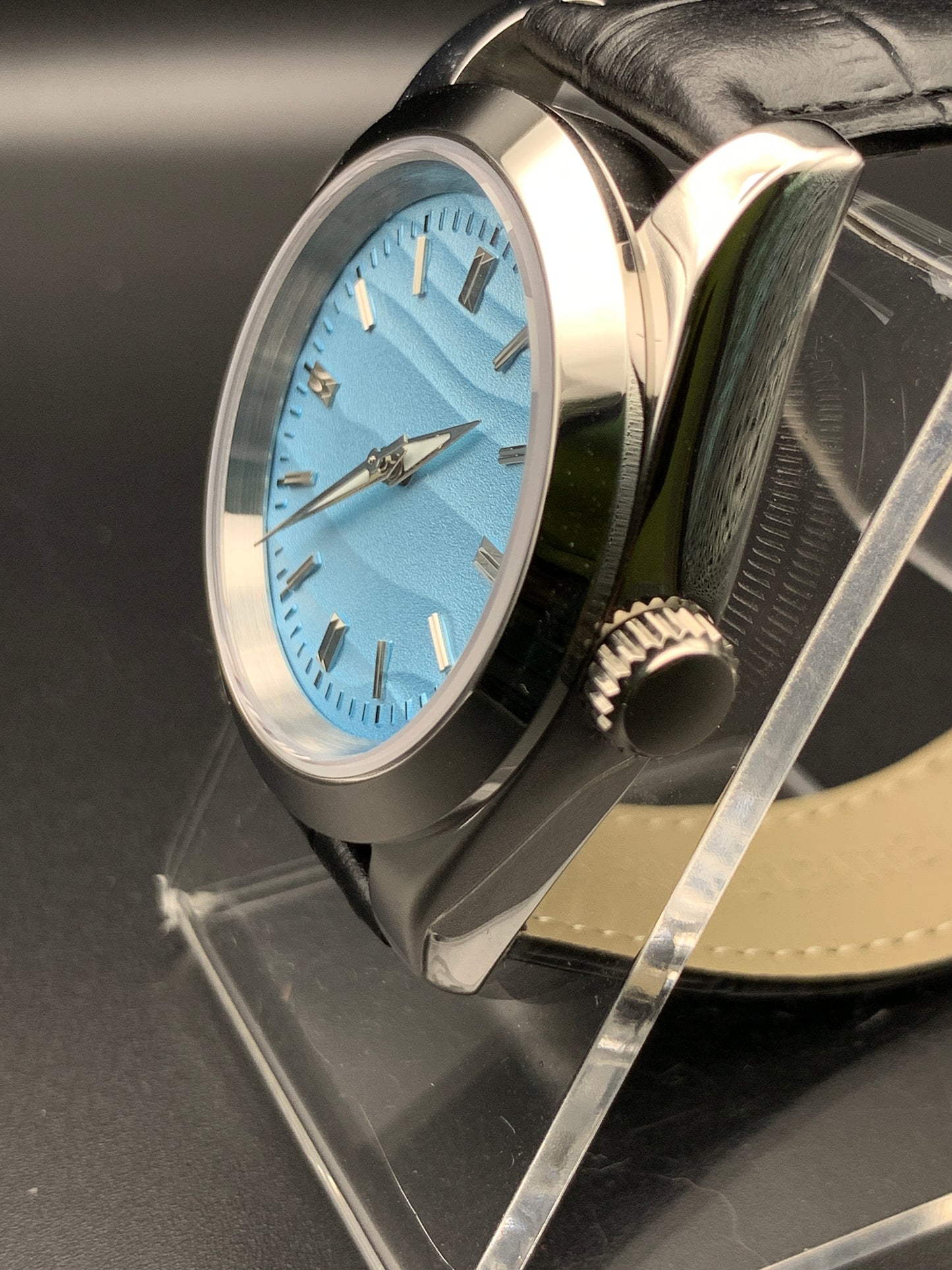 Blue Sand Dune Dress Watch. 39mm. Sapphire crystal. Seiko NH38.
