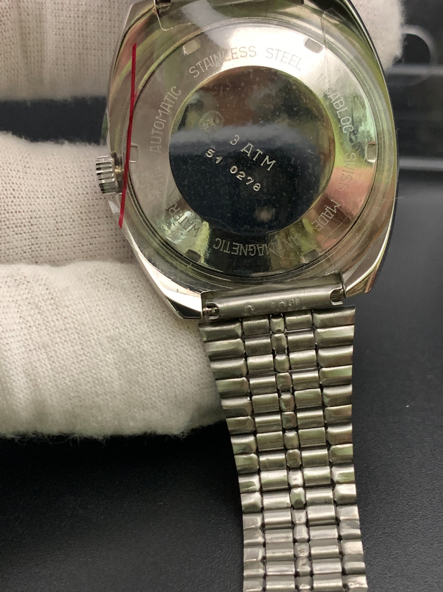Vintage NOS Swiss case marriage. Miyota 8215 automatic movement.
