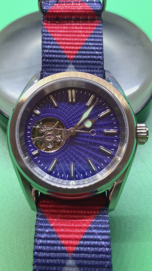 Blue Shift.  38mm Stainless steel. Sapphire crystal.  Seiko NH38.